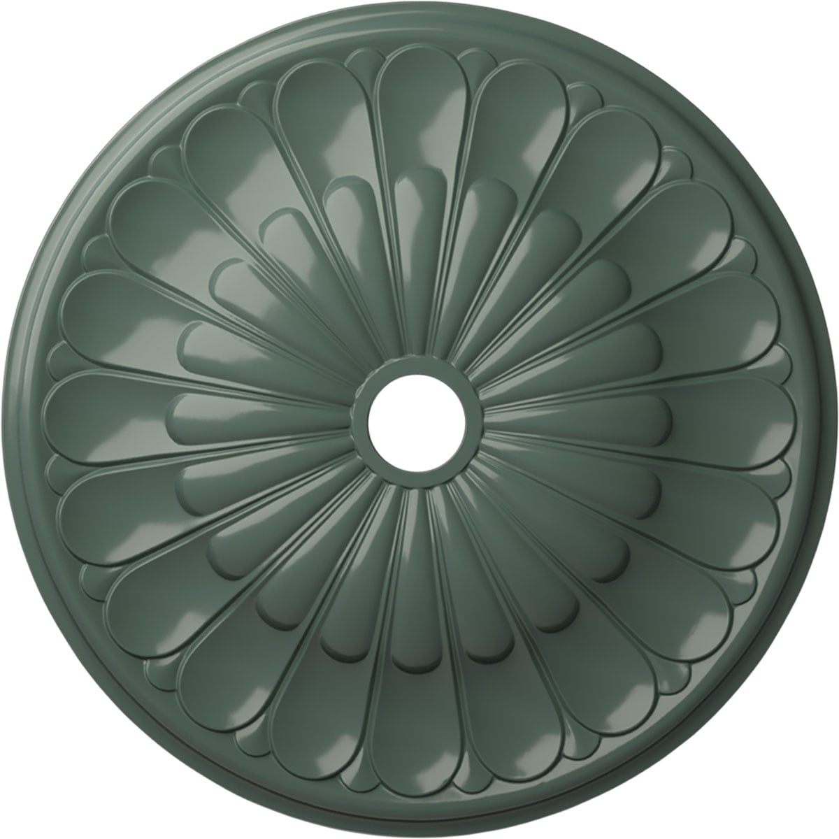 Ekena Millwork CM31GOCBF Gorleen 31.625-in W x 31.625-in L Painted Cloud Burst Polyurethane Whole Ceiling Medallion