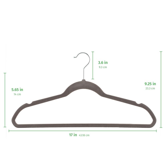 OSTO Non-Slip Velvet Hangers Suit Hangers 100-Pack Ultra Thin Space ...
