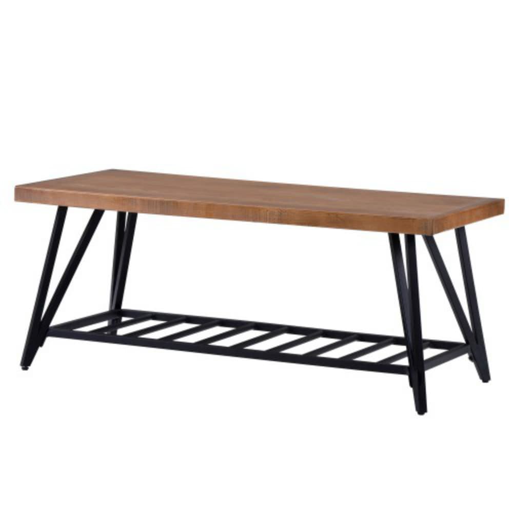 CASAINC TR-WF192865AAD Brown Wood Modern Coffee Table with Storage