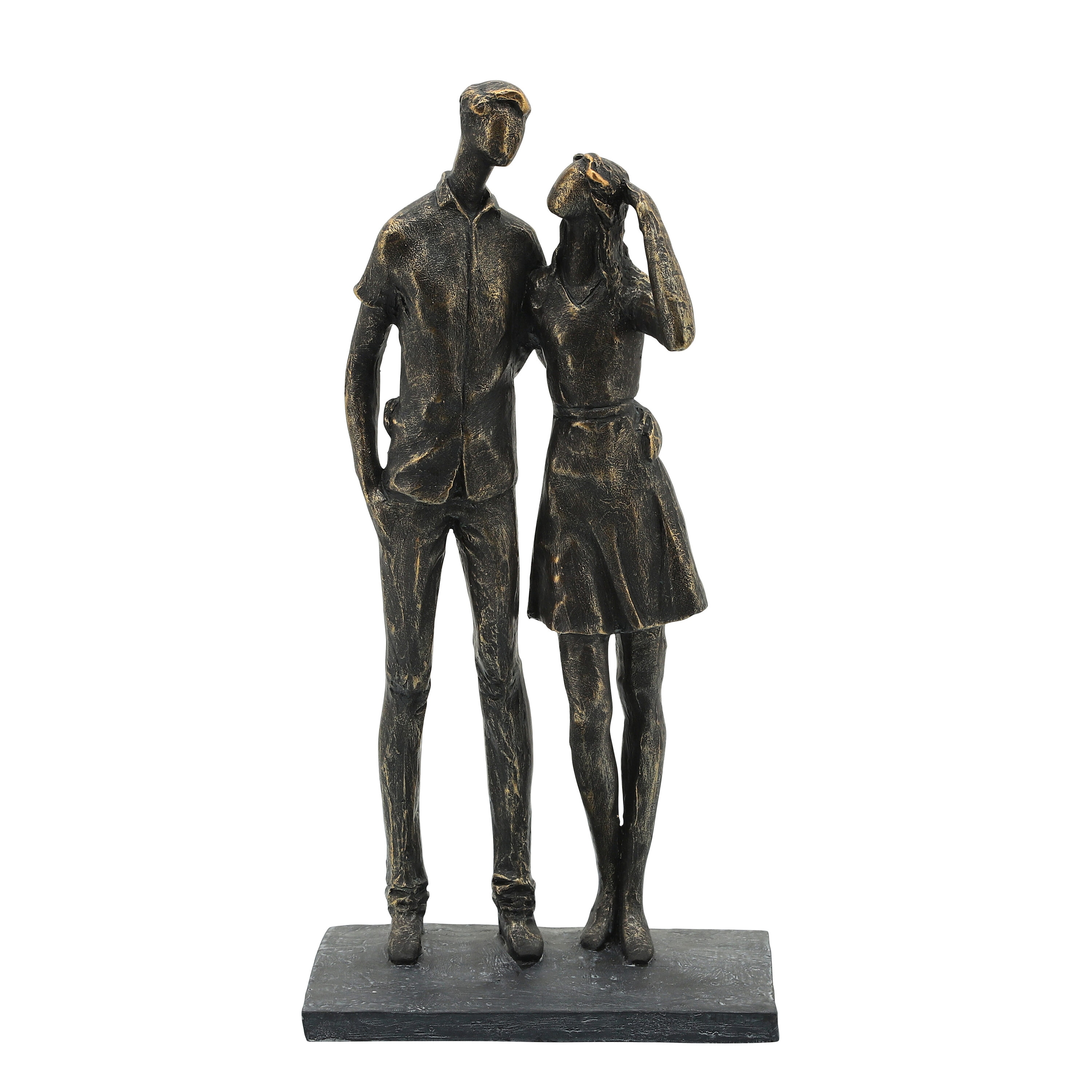 Sagebrook Home 16602 Bronze Polyresin Modern Sculpture