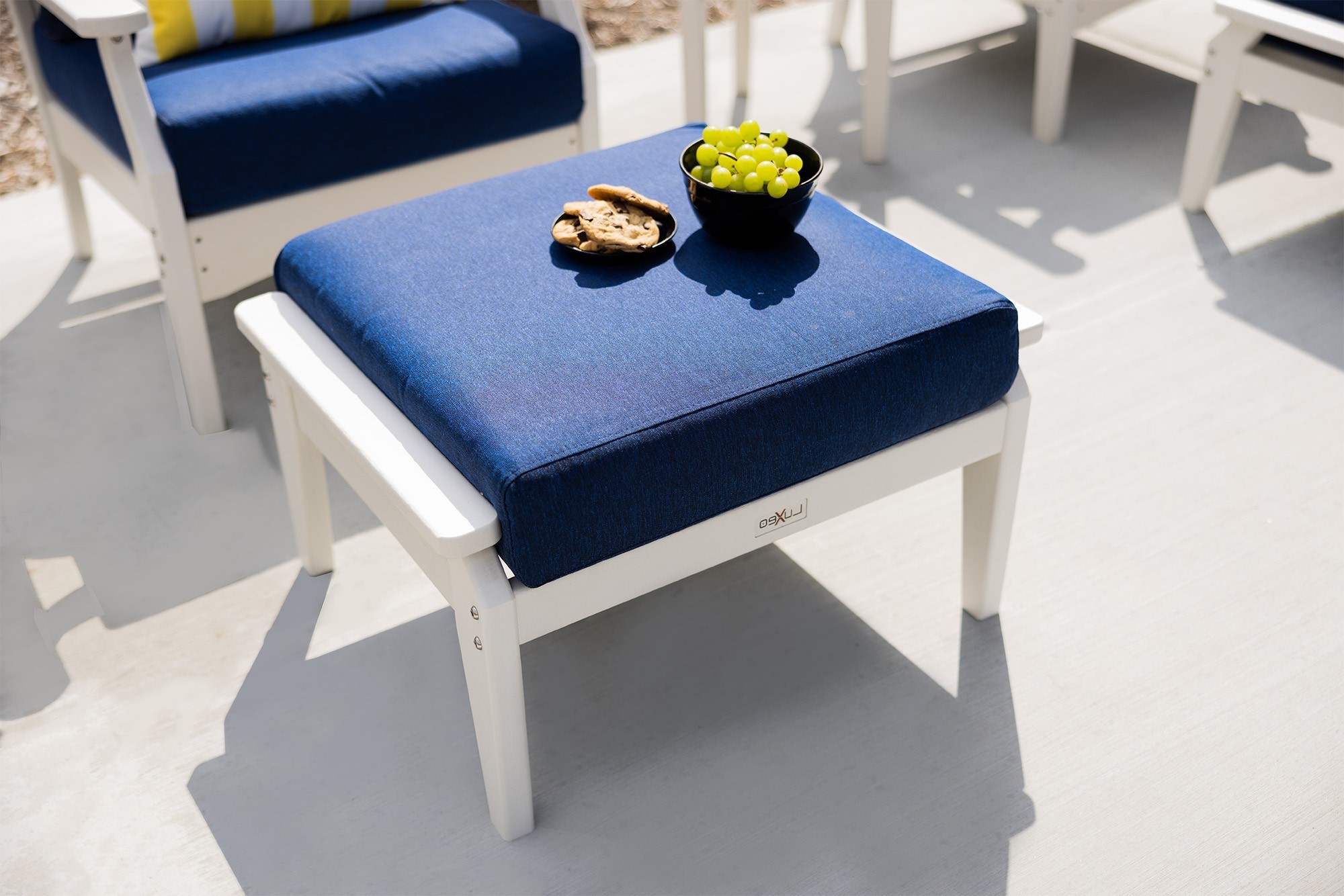 LuXeo LUX-1551OT-WHN Stools-Ottomans - View #6