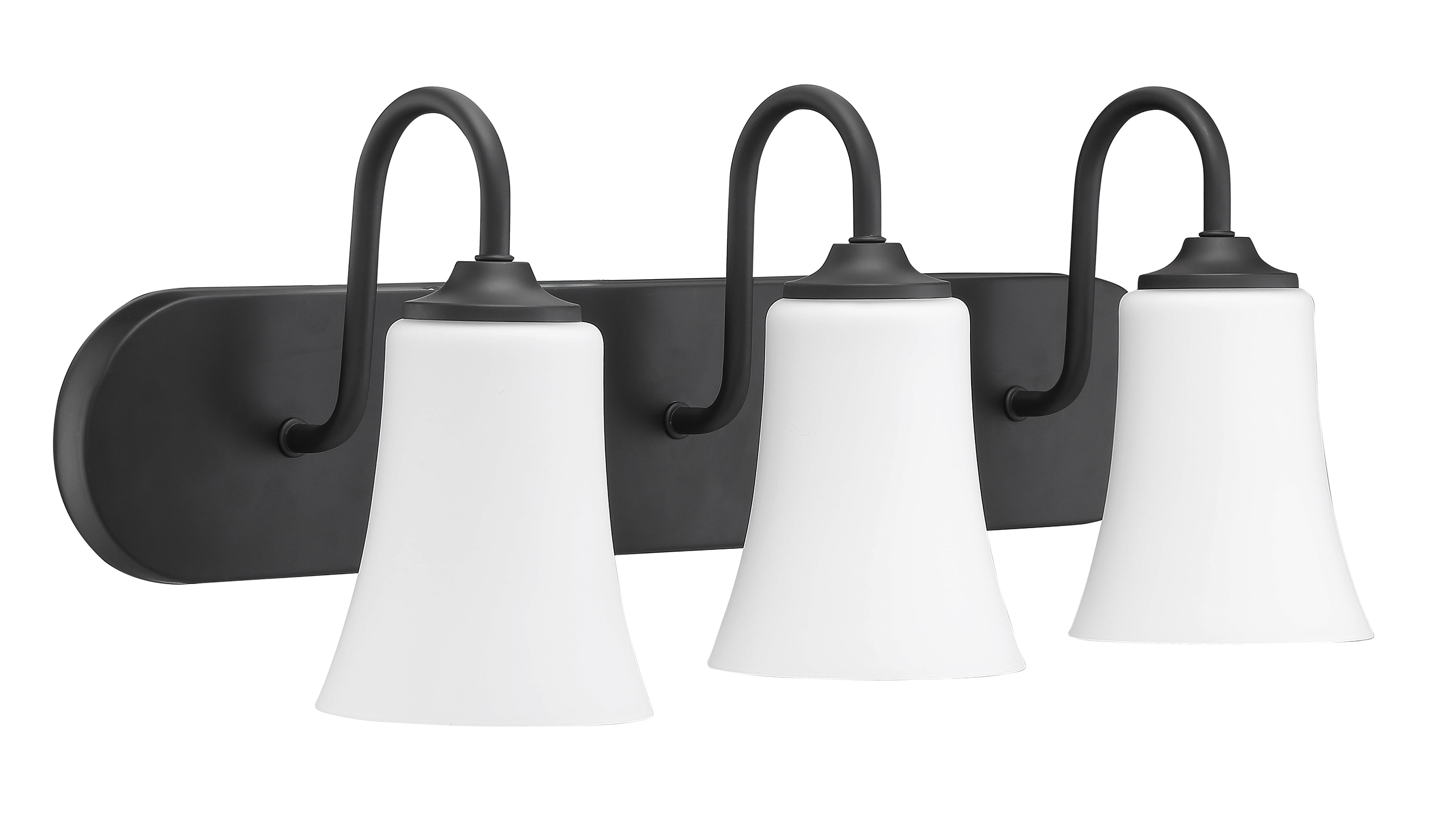 Craftmade 50403-FB-WG Gwyneth 24-in 3 -Light Black Traditional Vanity light