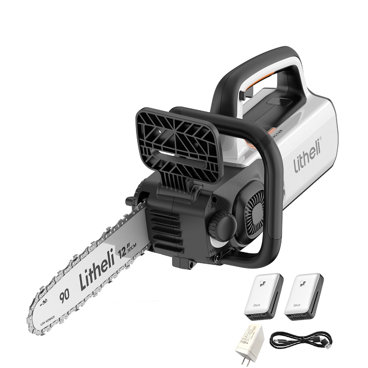 Litheli U20CS01-0A220 40-volt 12-in Battery 0.5 Ah Chainsaw Battery Included Charger Not Included