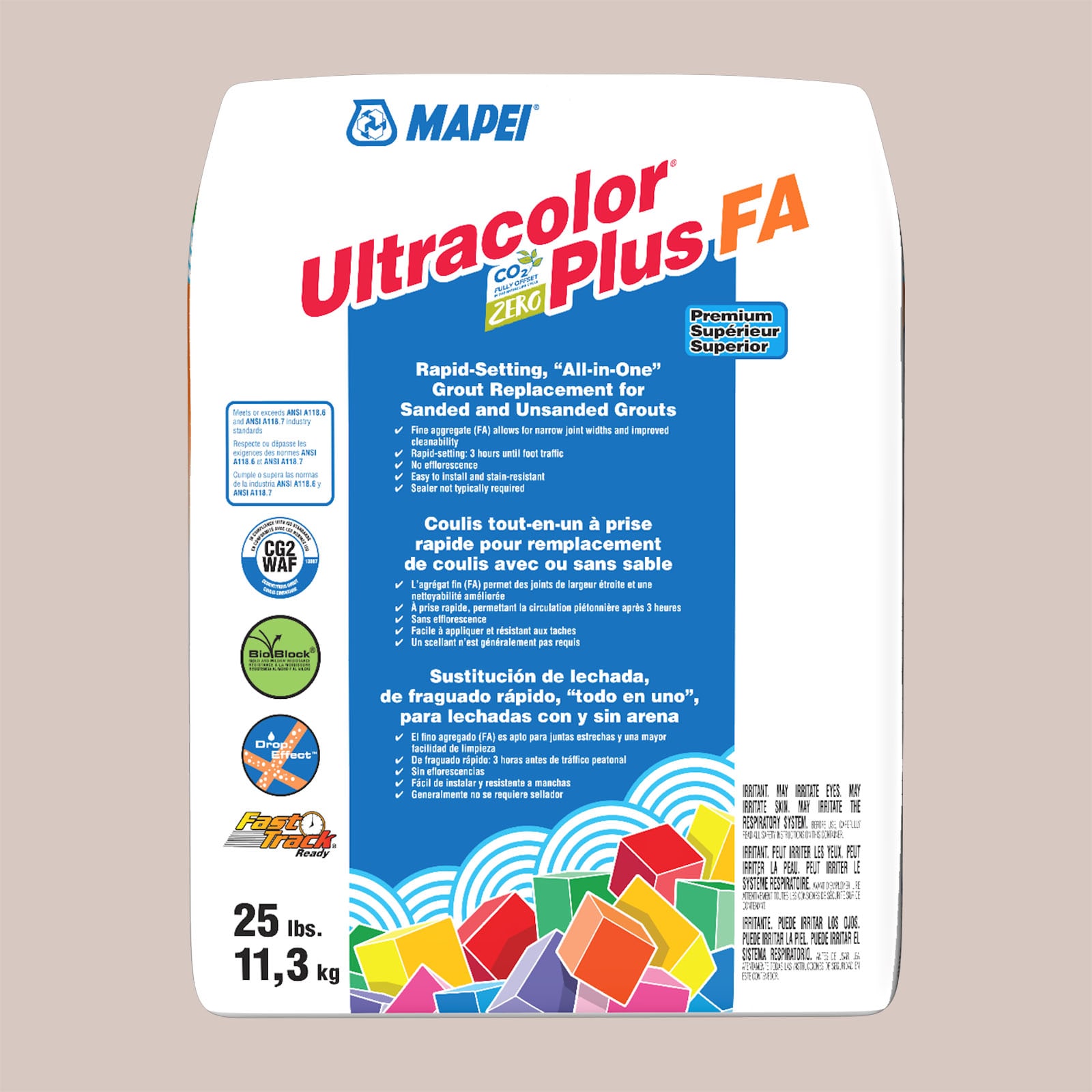 MAPEI 6BU522311 Ultracolor Plus FA Oatmeal #5223 All-in-one Grout (25-lb)