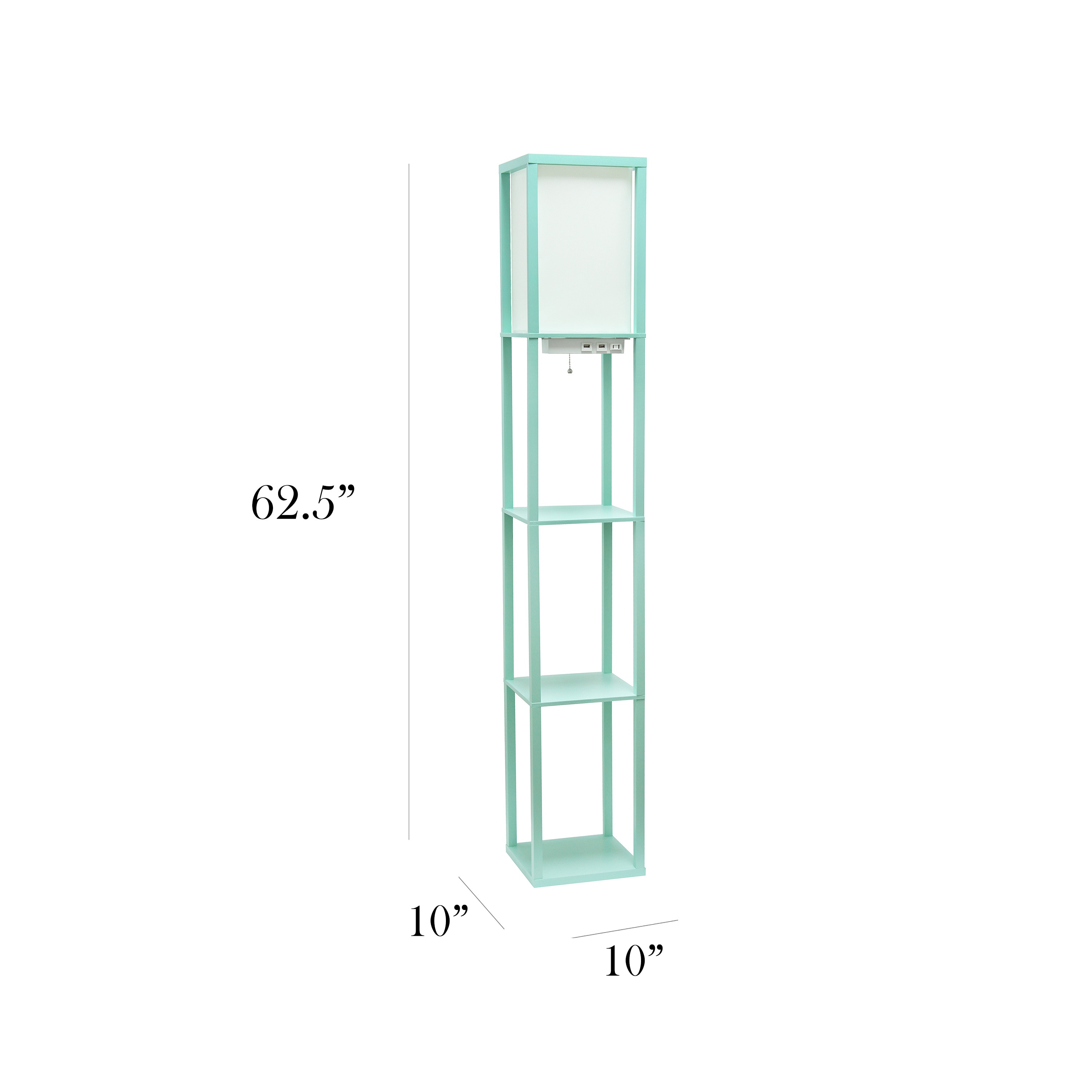Simple Designs LF1037-AQU-LB floorlamps - View #3