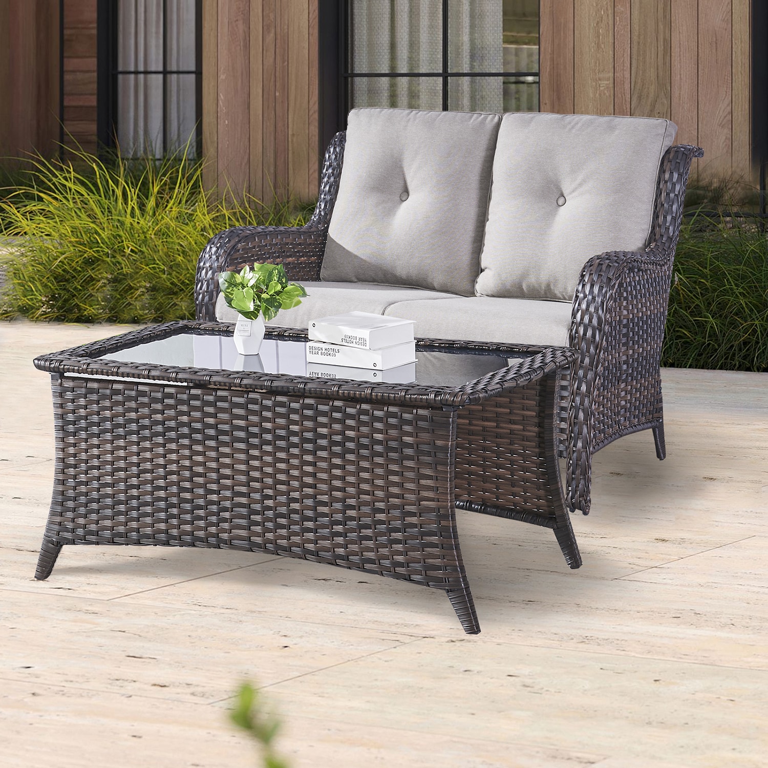 Agio heritage fire pit chat online set