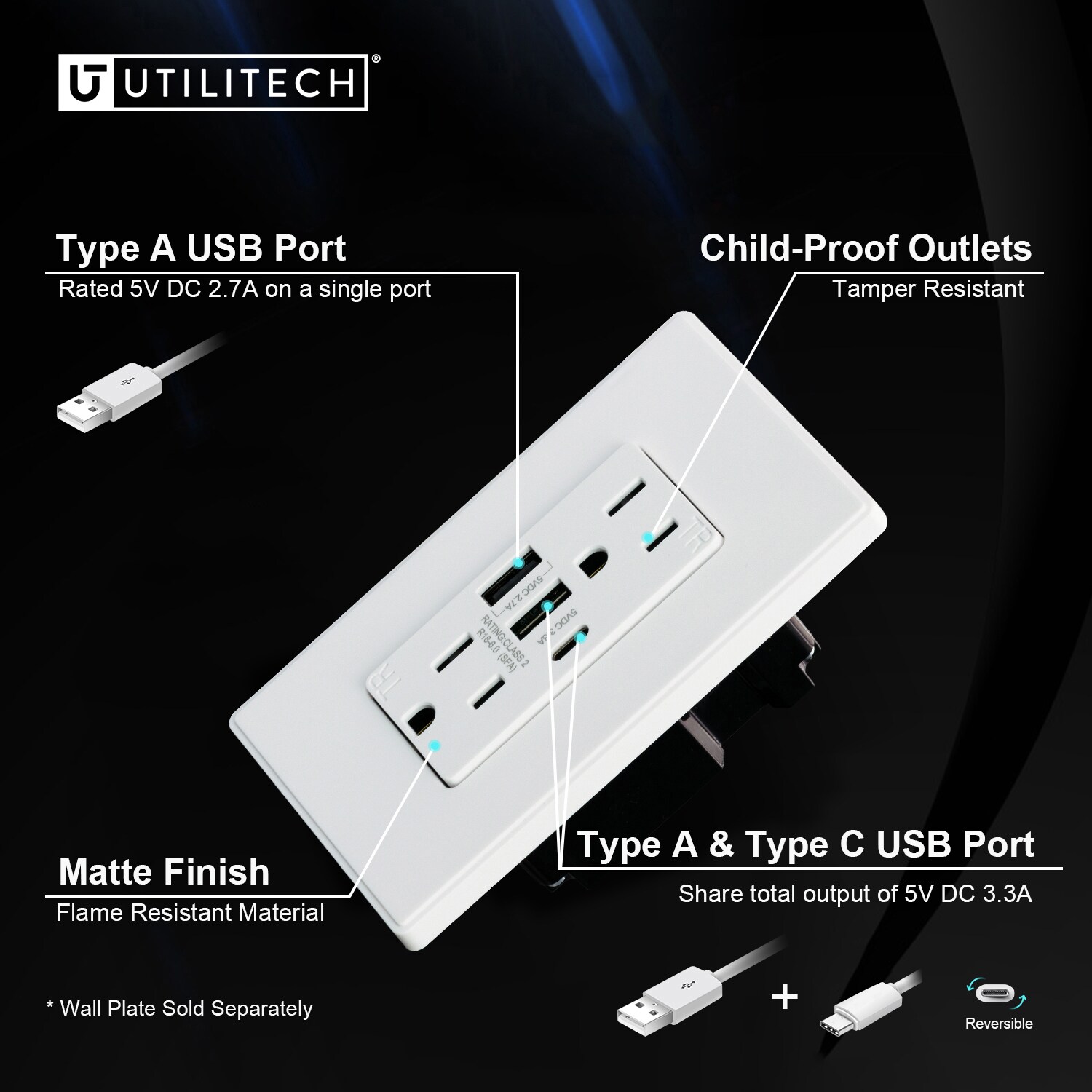 Utilitech R1815D60AAC-WH6 receptacles - View #5
