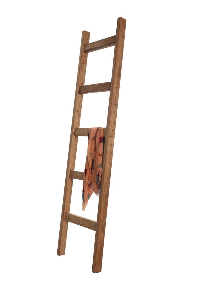 BrandtWorks 5EA-TOWEL Light Brown Leaning Blanket Ladder