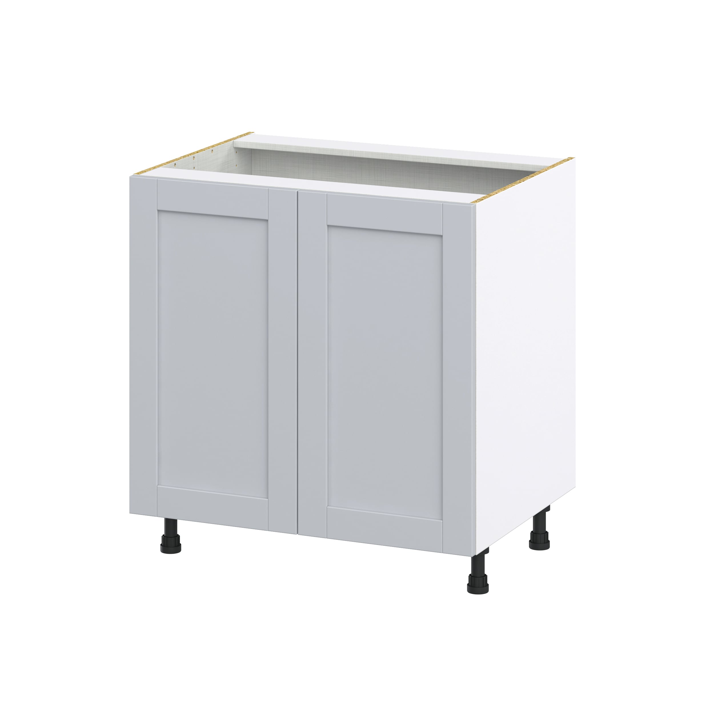 Hugo&Borg Charlesberg 33-in W x 34.5-in H x 24-in D Gray 3-Drawer Base Fully Assembled Cabinet (Recessed Panel Style)