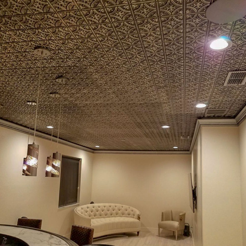 From Plain to Beautiful in Hours 150AG-24X24-10 Ceiling-Tile - View #6