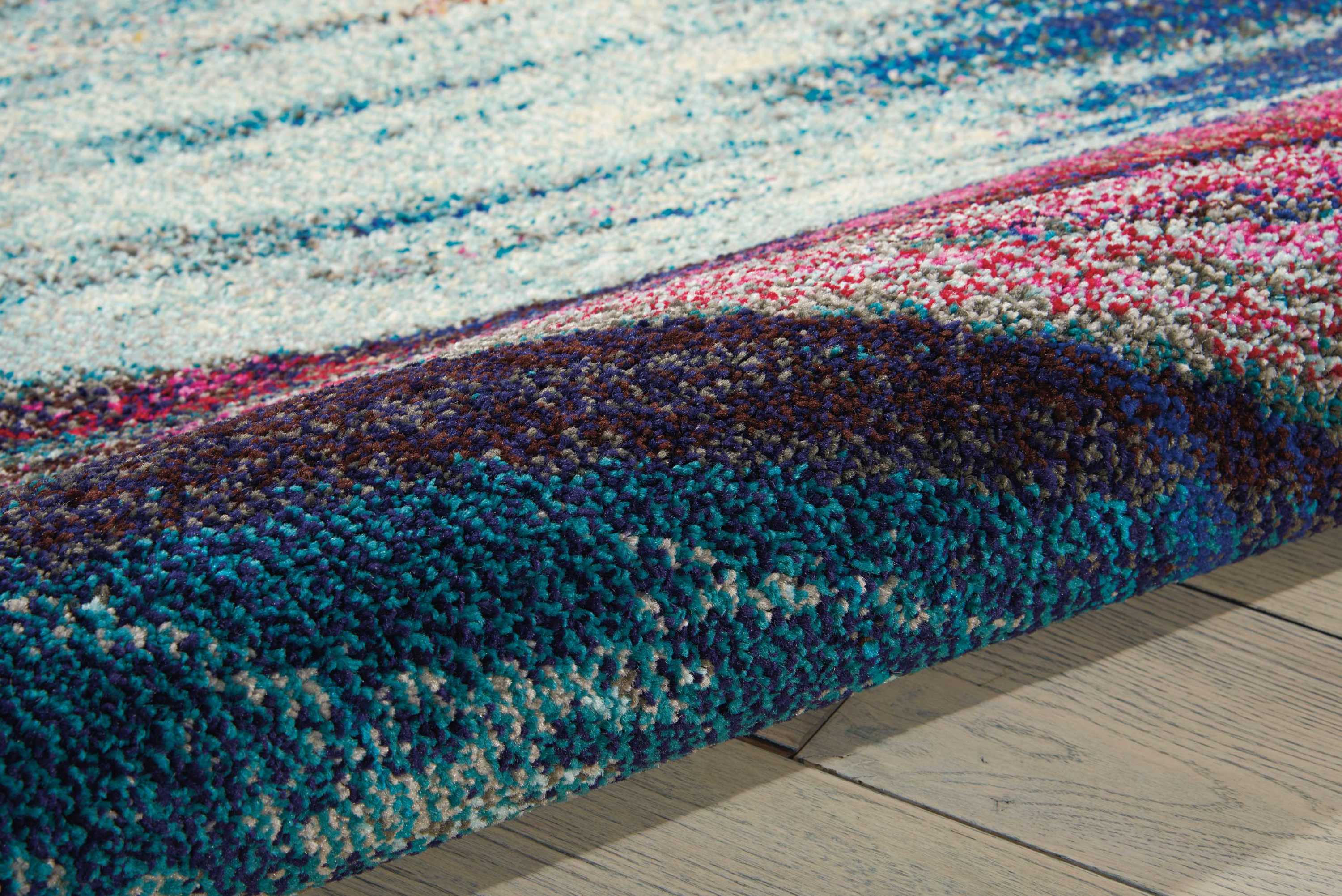 Celestial Supernova Burst 5'3" x 7'3" Abstract Area Rug