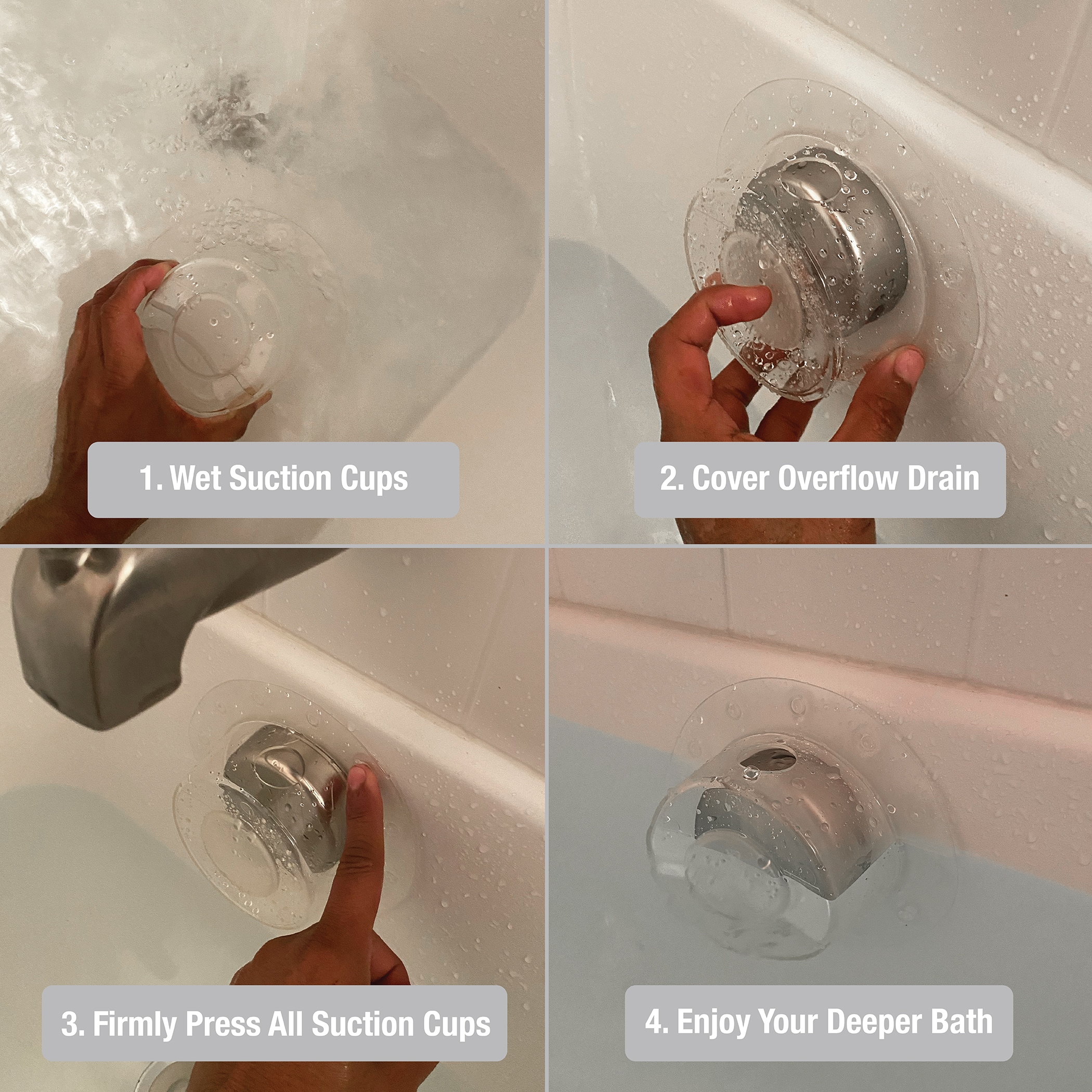 Bathtub Hair Catcher with Suction Cup - Danco