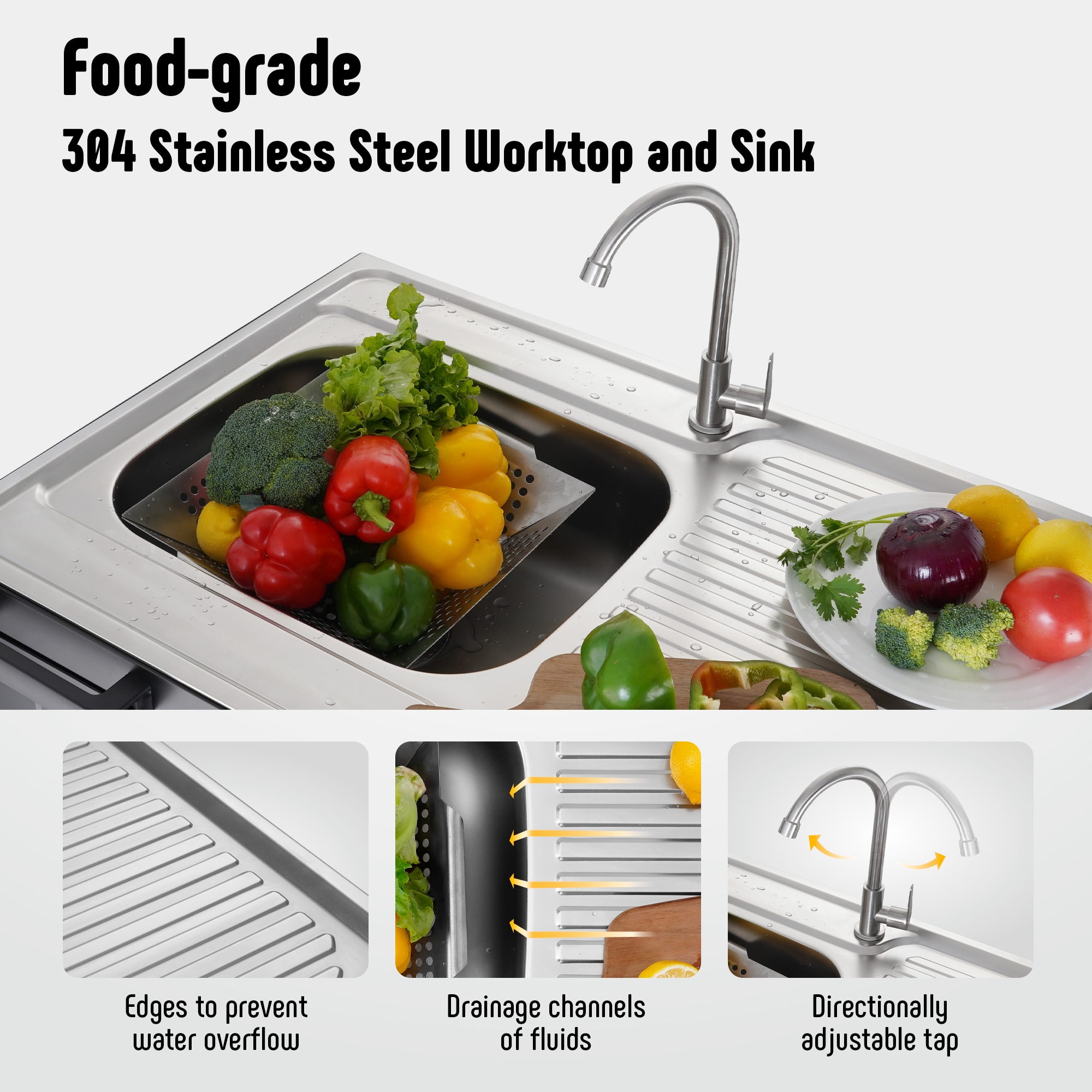 Feasto KT2435D Grill-Carts-Grill-Stands - View #5