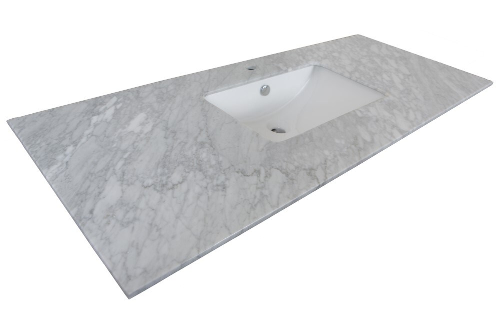 Bellaterra Home 56-in Gray Undermount Single Sink Bathroom Vanity with ...