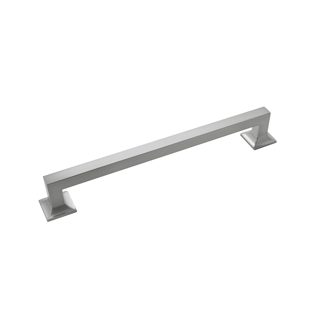 Hickory Hardware P3026-SN-5B Studio 8-13/16-in , 224mm Center to Center Satin Nickel Rectangular Handle 5 -Pack