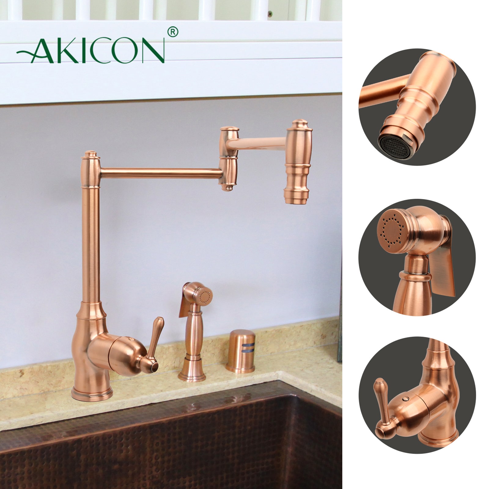 Akicon AK918P1C Kitchen-Faucets - View #5