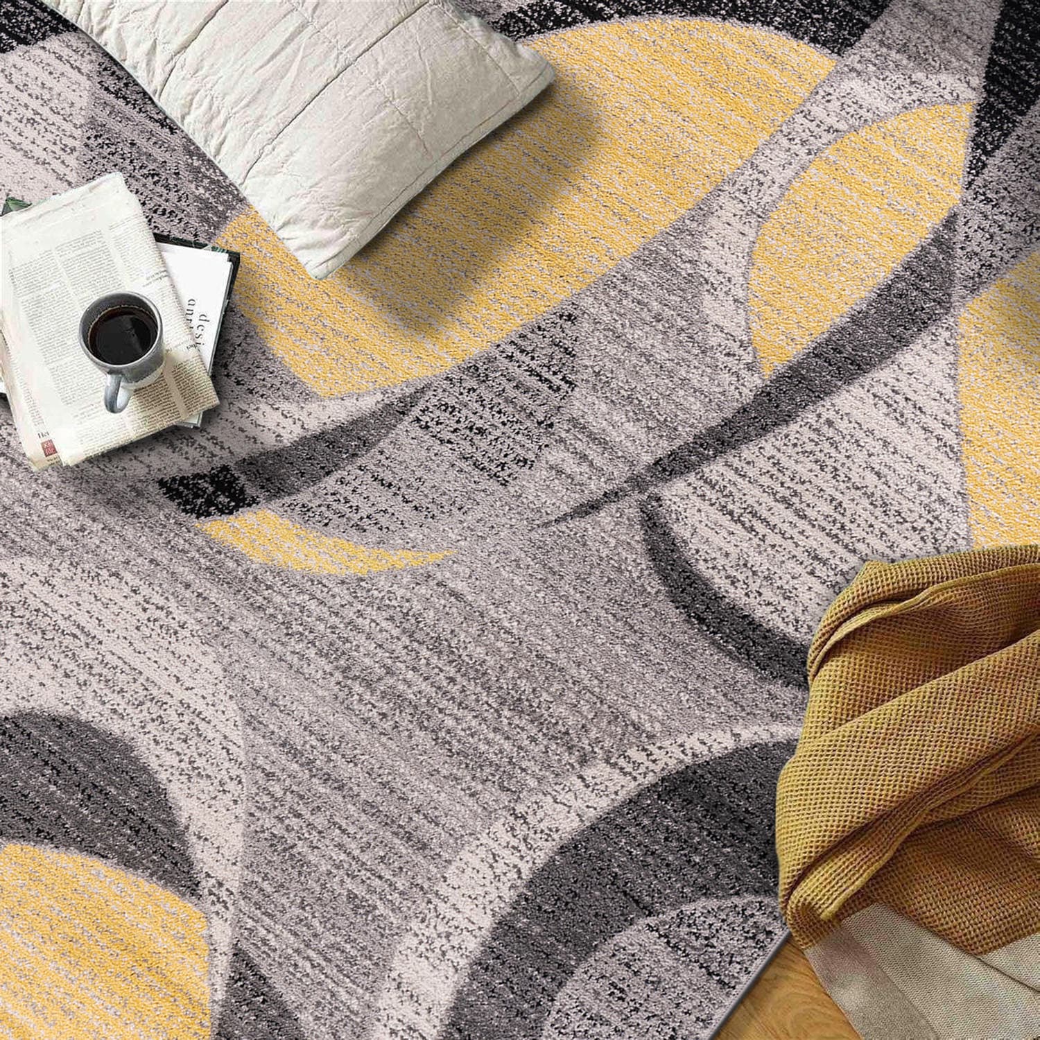 World Rug Gallery 393YELLOW8X10 rugs - View #9