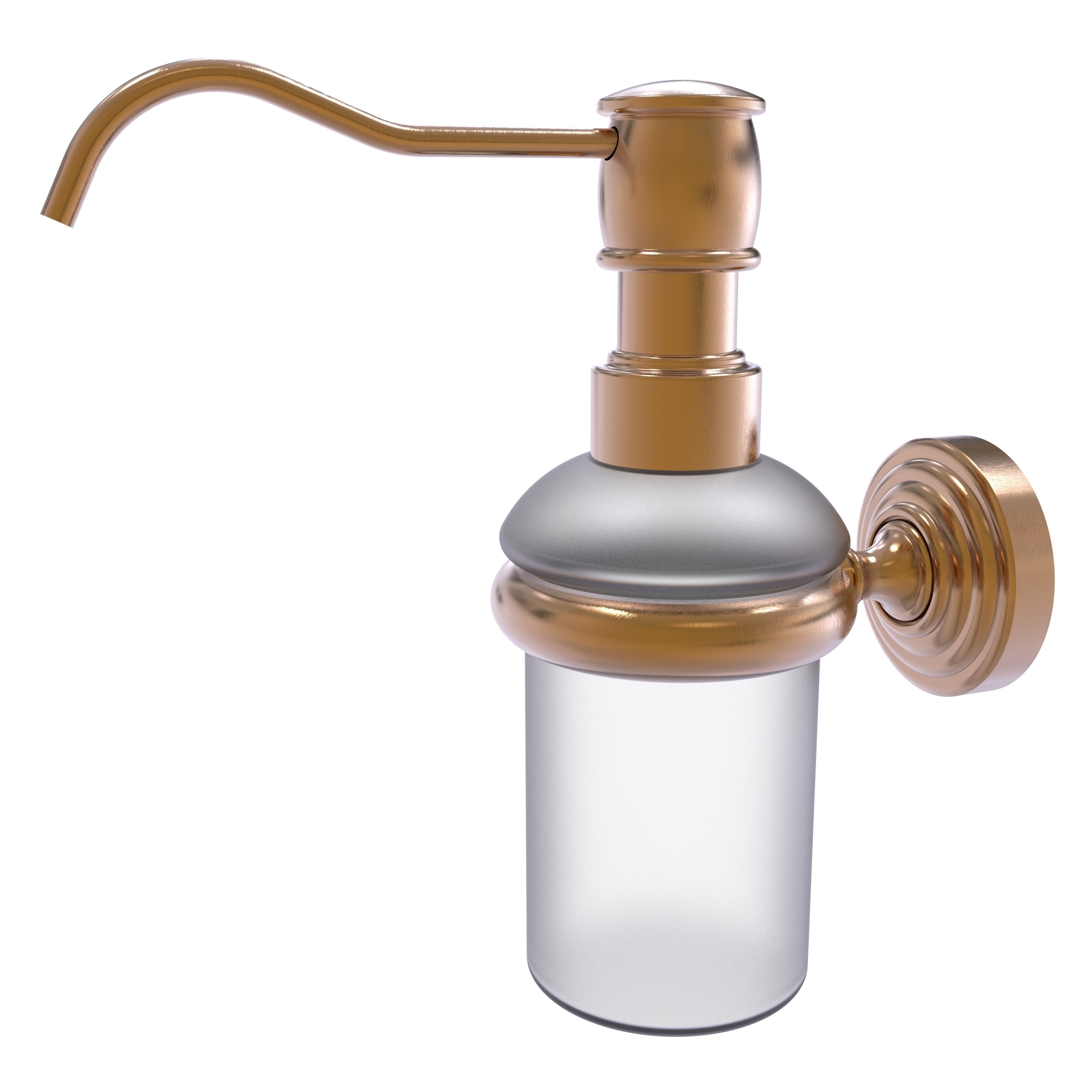 Allied Brass WP-60-BBR Waverly Place Brushed Bronze 5-oz. Capacity Wall-mount Soap and Lotion Dispenser