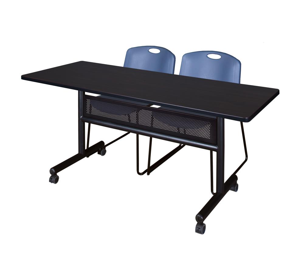 Regency MKFTM6024MW44BE Training Brown 4-Person Training Table (60-in W x 29-in H)