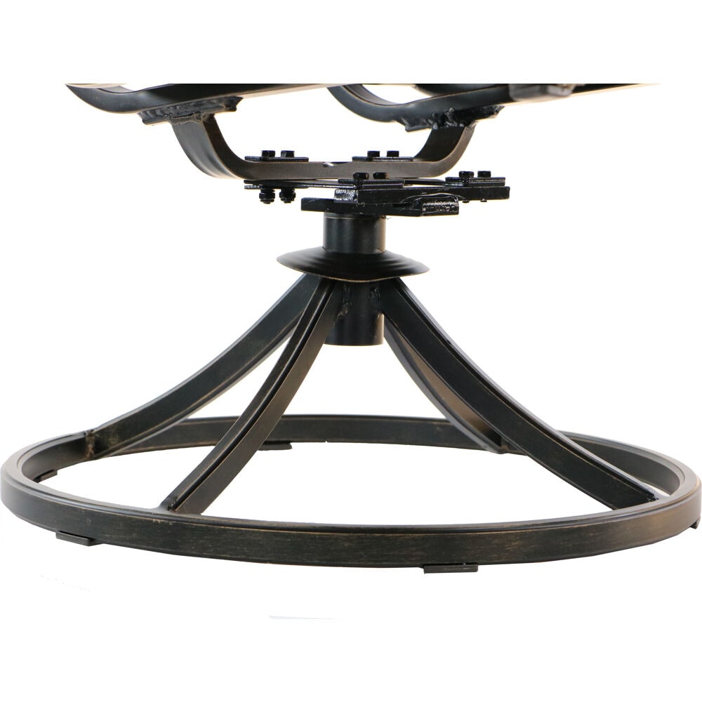 Fontana 9-Piece Bronze Aluminum Outdoor Dining Set with Cast-Top Table