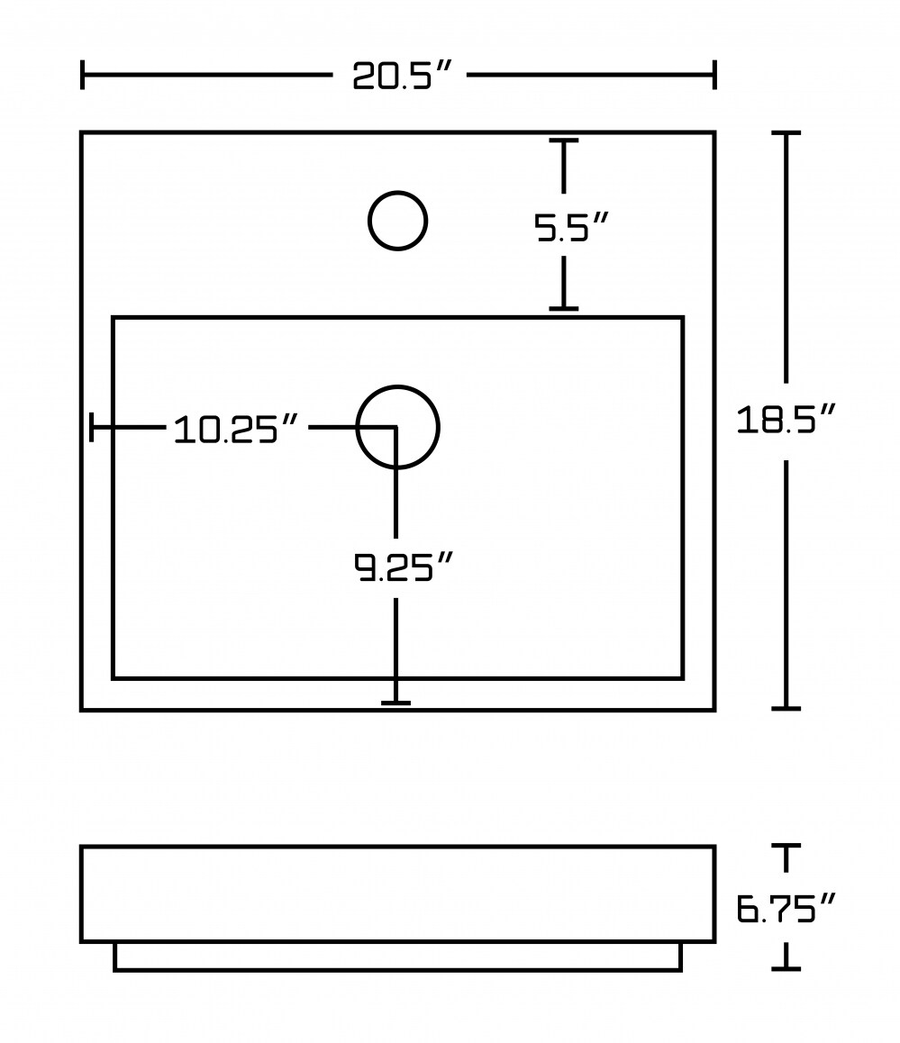American Imaginations AI-999-18077 Bath-Sink - View #2