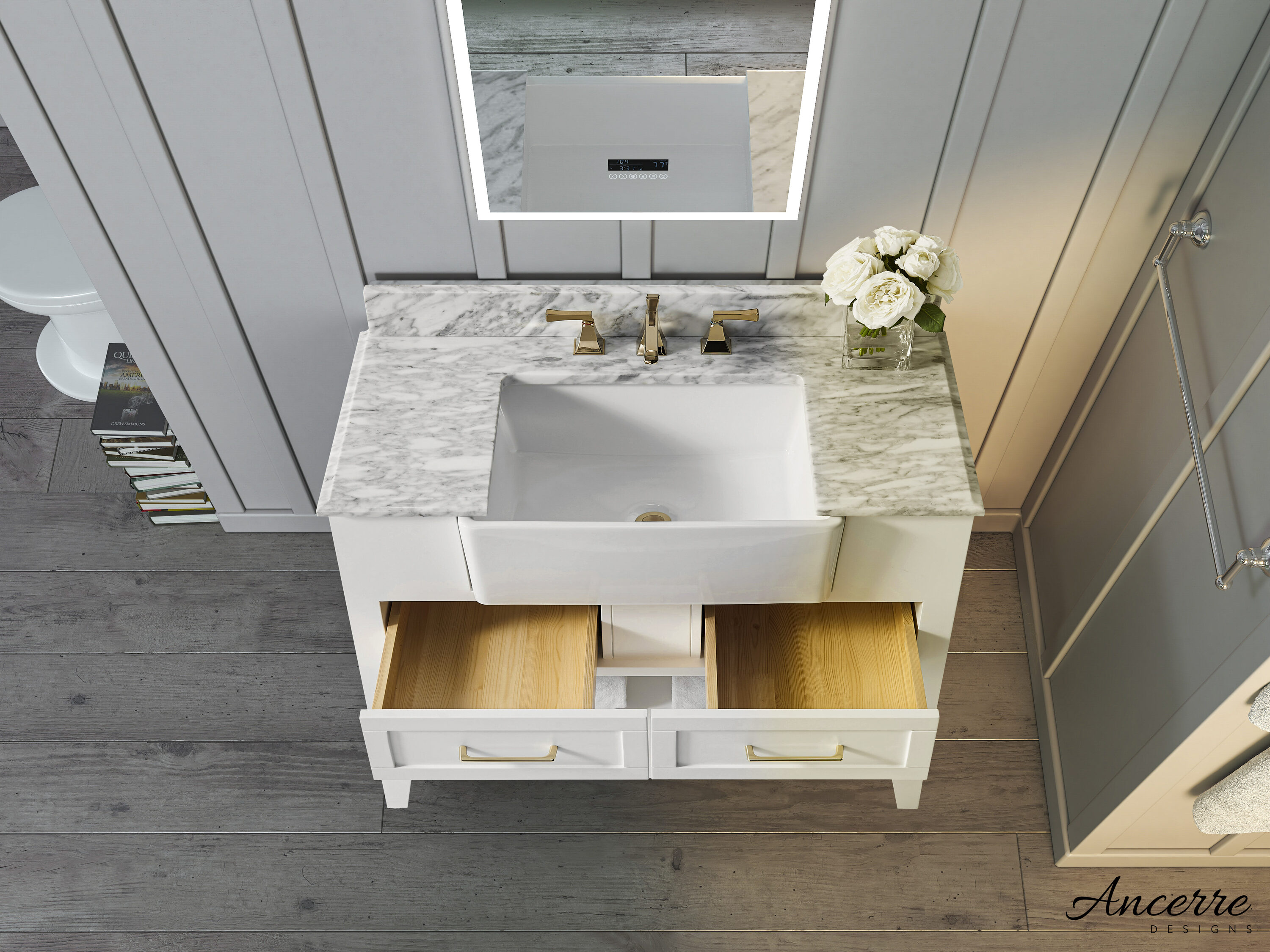 Ancerre Designs VTS-HAYLEY-36-W-CW Bath-Vanity-Combo - View #9