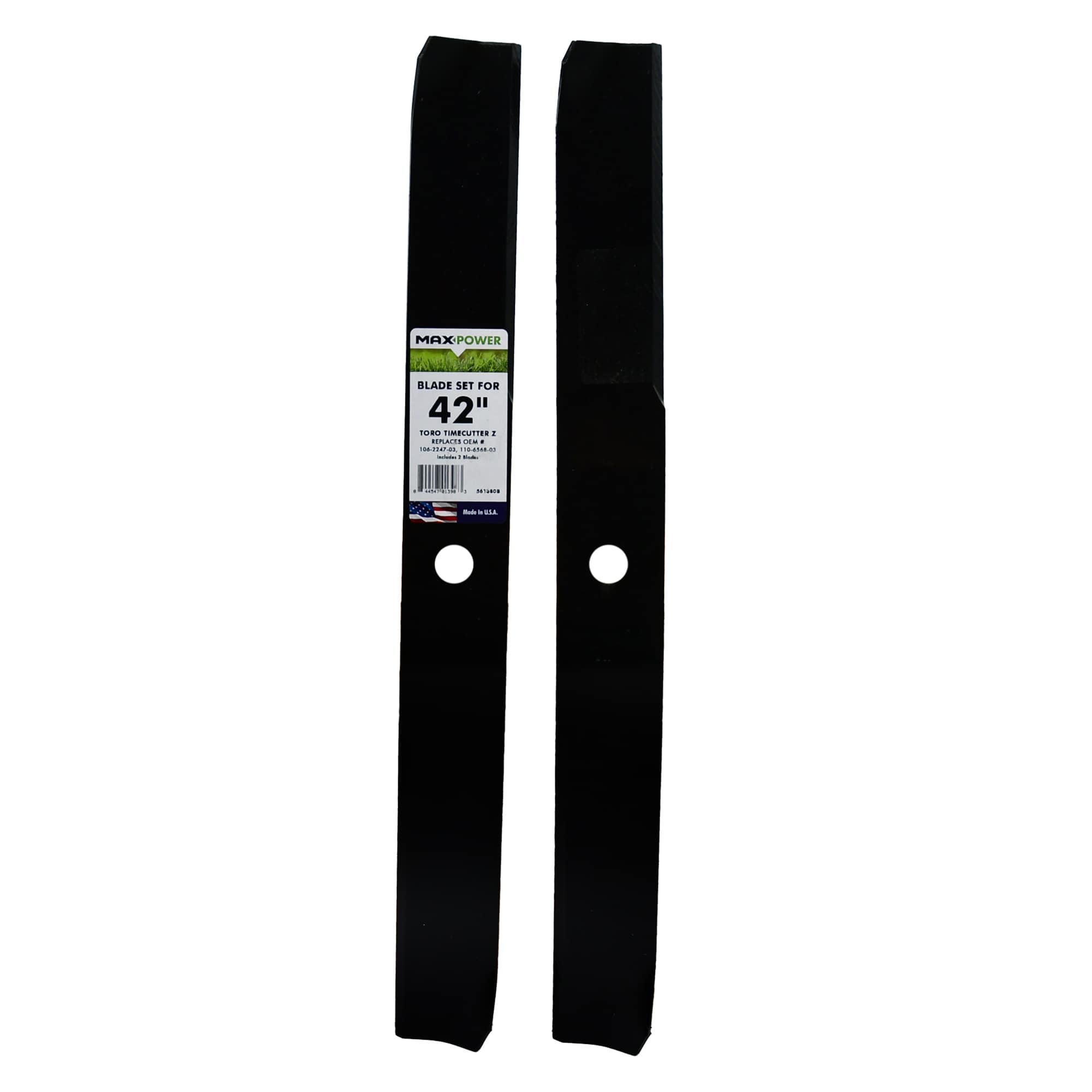 MaxPower 42-in Deck Standard Mower Blade for Riding Mower/Tractors (2-Pack)