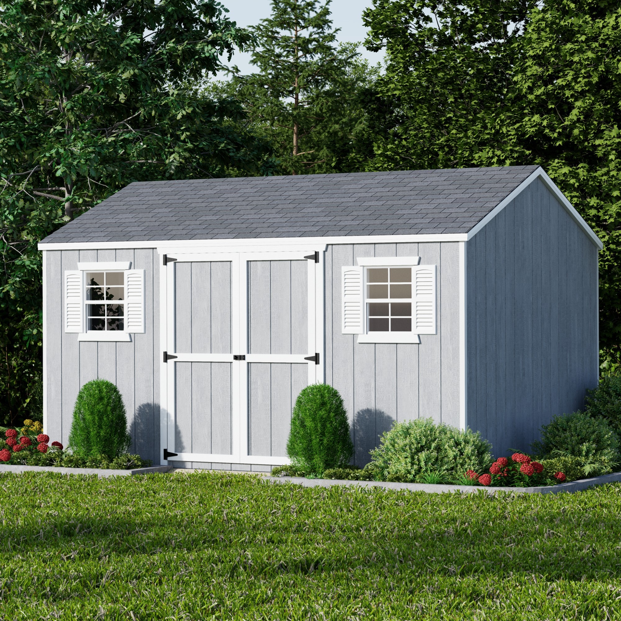 Little Cottage Co 10X14 VWS-PC Wood-Storage-Buildings - View #2