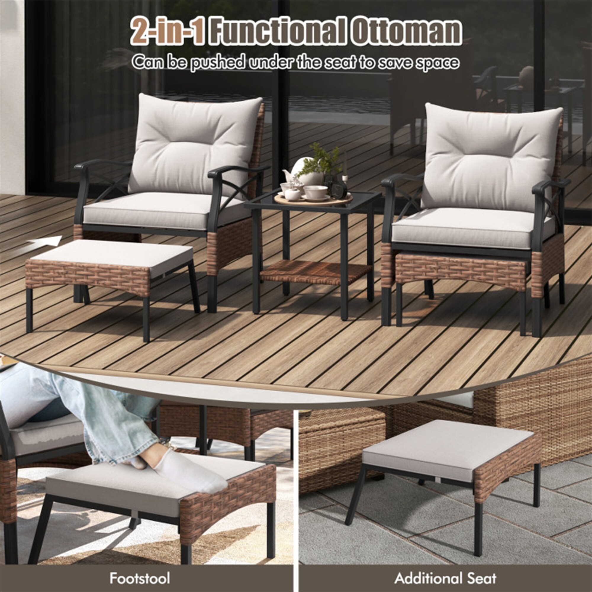 BABOOM BOM-0208-CO Patio-Conversation-Sets - View #7