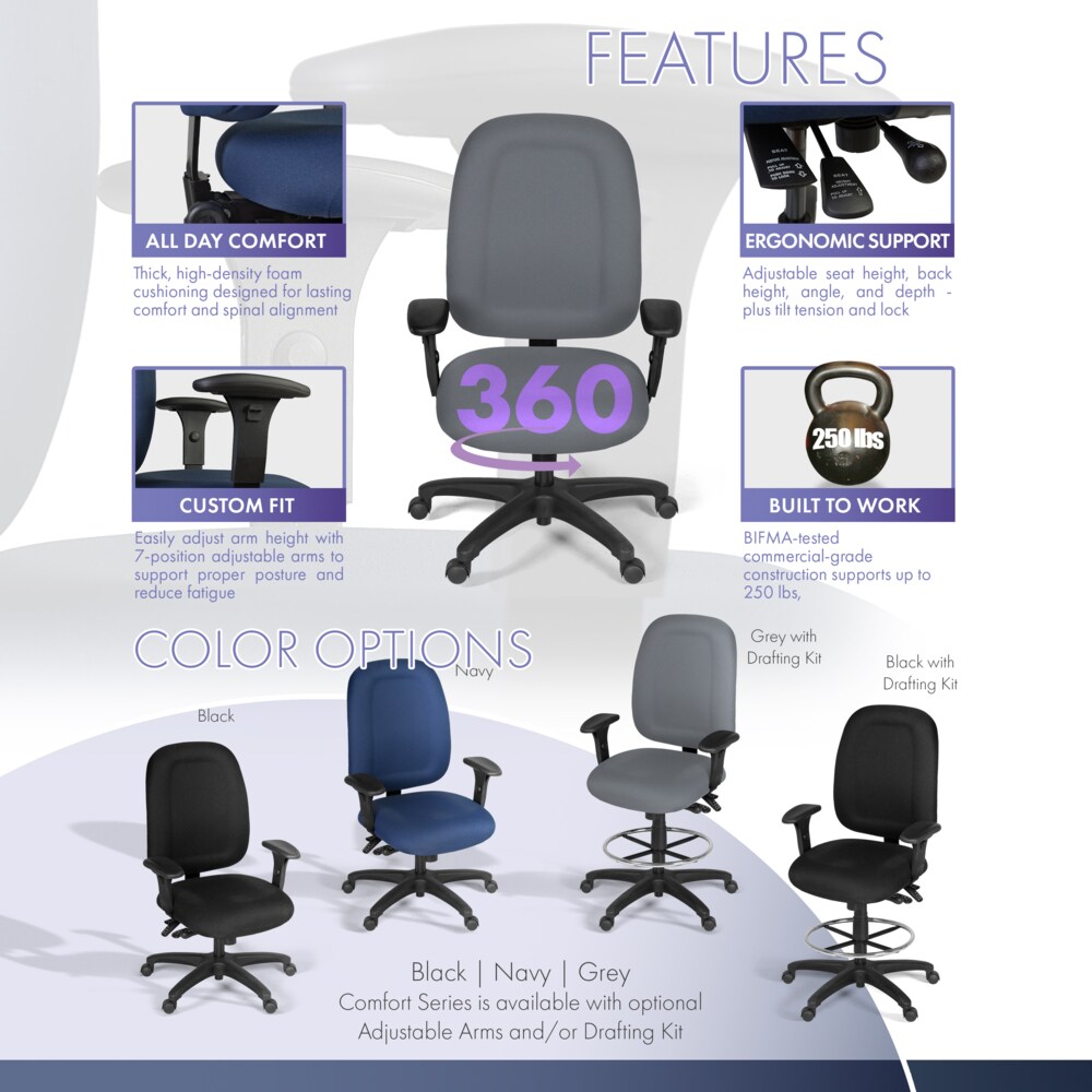 Regency 125-GY Office-Chairs - View #6