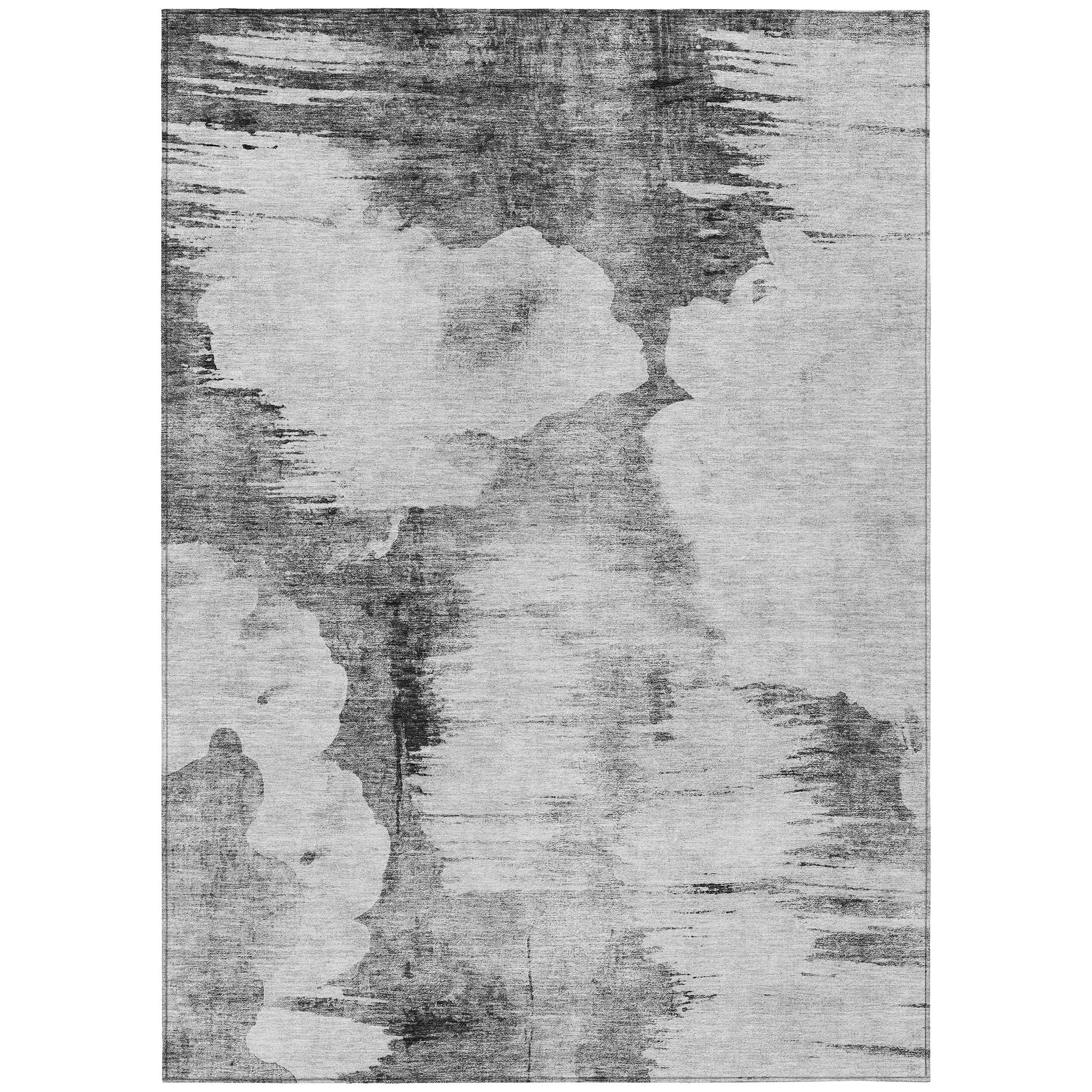 Addison Rugs ACN710GY5X8 Chantille ACN710GY 5 x 7 (ft) Polyester Gray Rectangular Indoor/Outdoor Geometric Machine washable Area rug