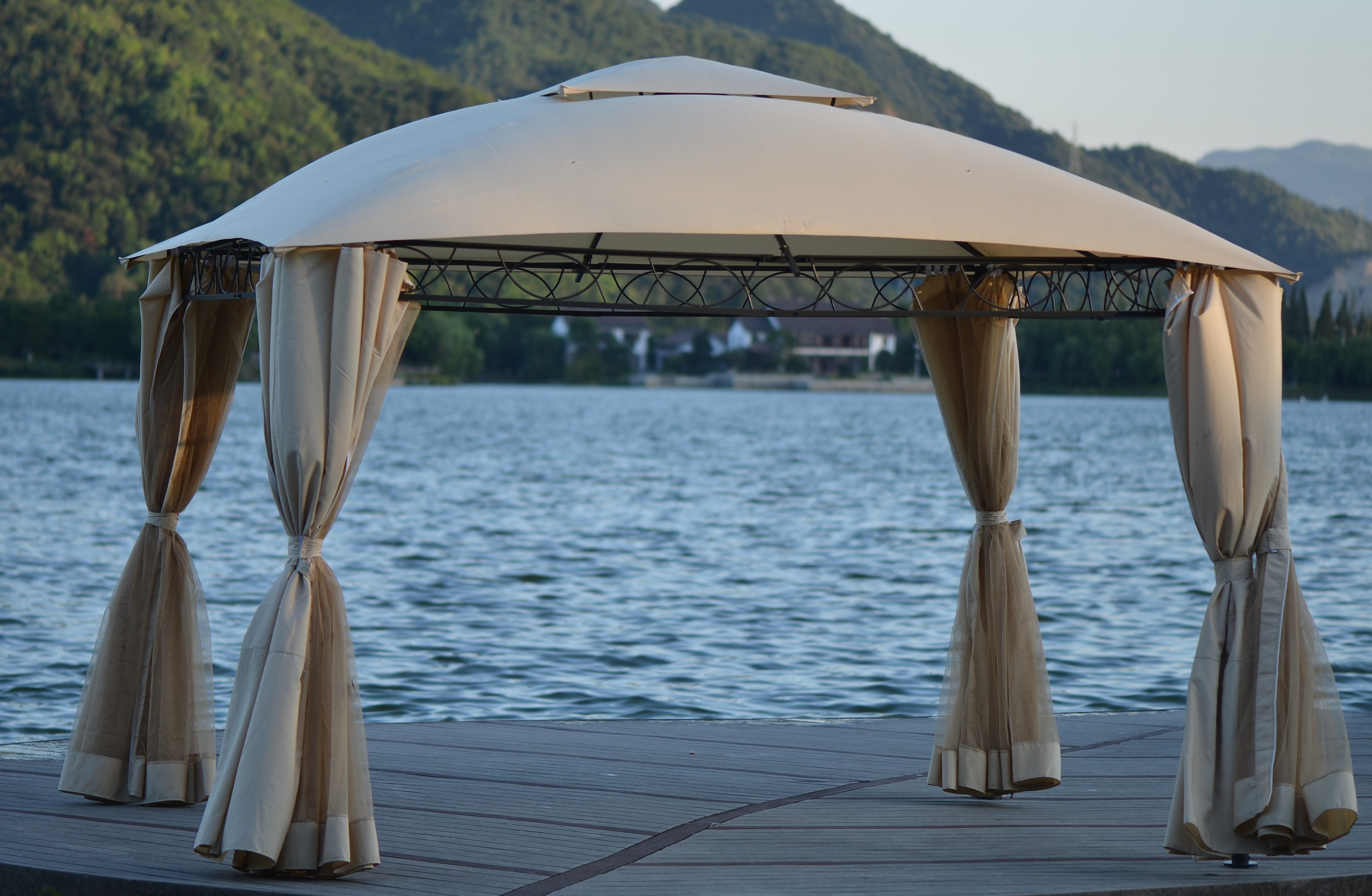 CASAINC CS-ORUS-524BE Wood-Resin-Gazebos - View #2