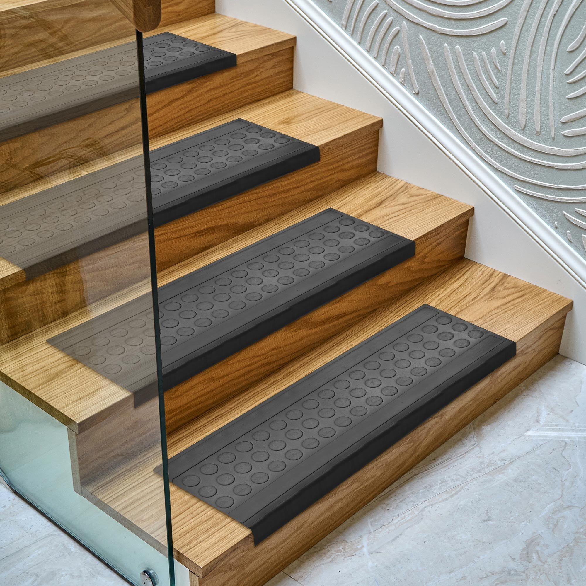 Heavy Duty Rubber Stair Treads Step Mats Covers Outdoor and Indoor