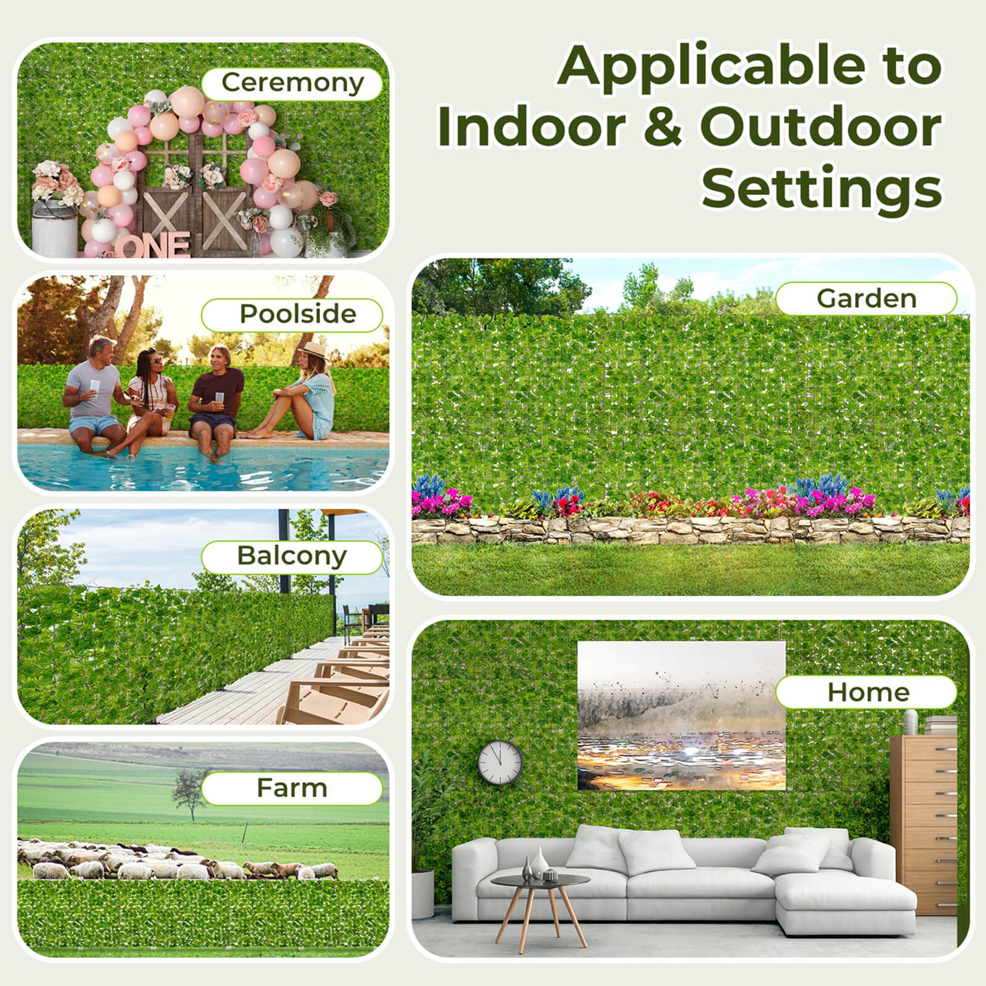 Costway HCST03009 Garden-Utility-Fencing - View #3