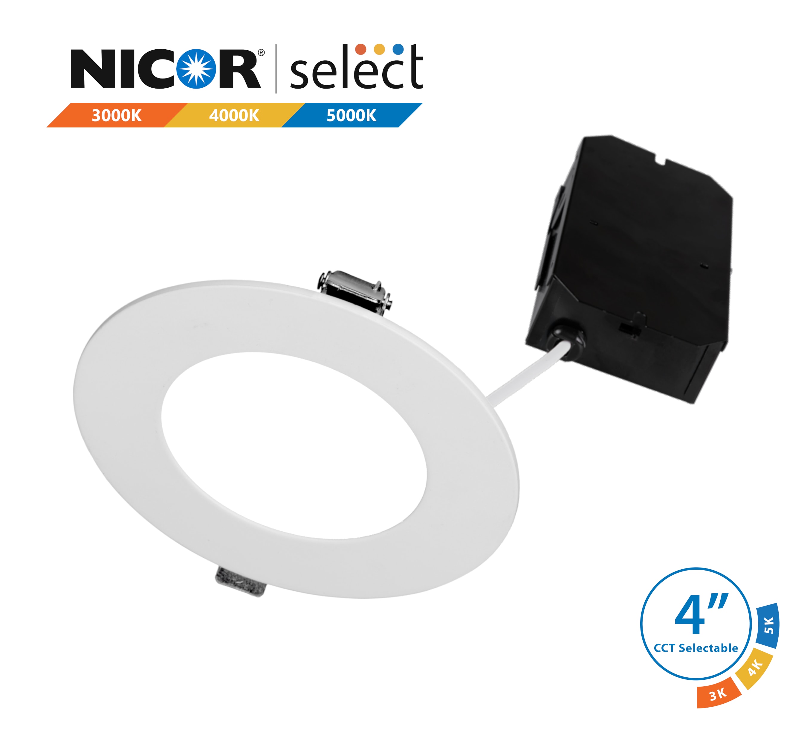 Nicor Lighting DLE43120SRDWH Led-Retrofit-Downlight - View #2