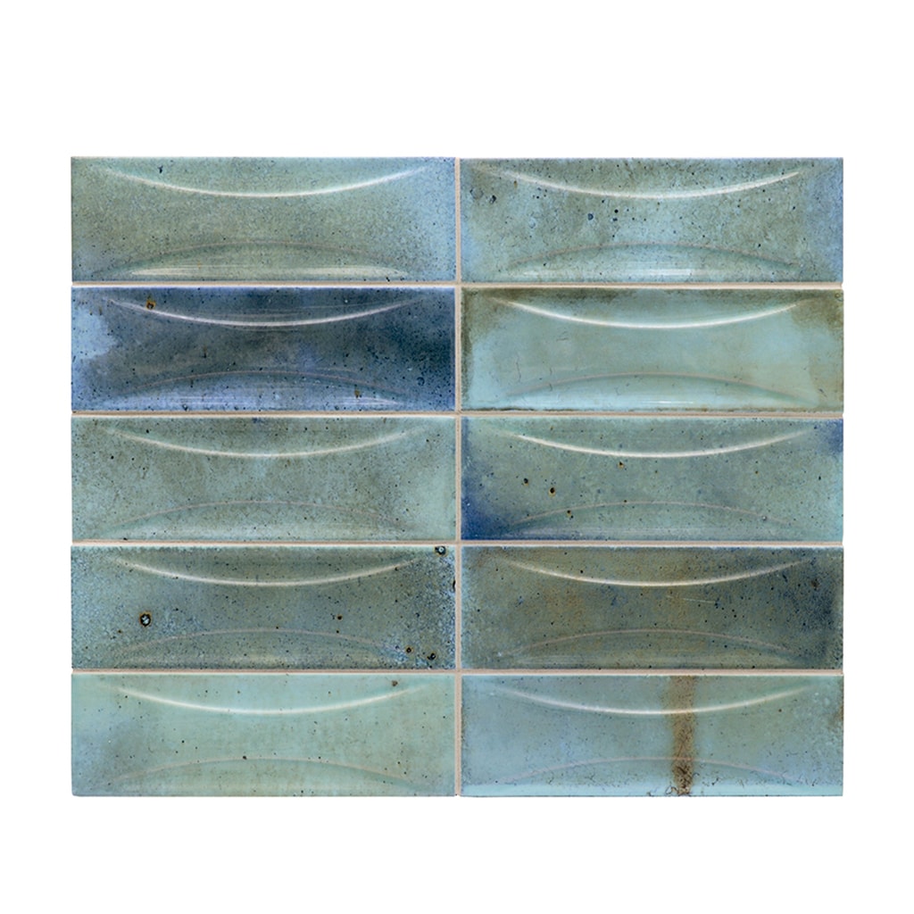 Apollo Tile MOD88DESK258 Antiek Blue 3-in x 8-in Glossy Ceramic Patterned Standard Floor and Wall Tile ( 5.38-sq ft Carton