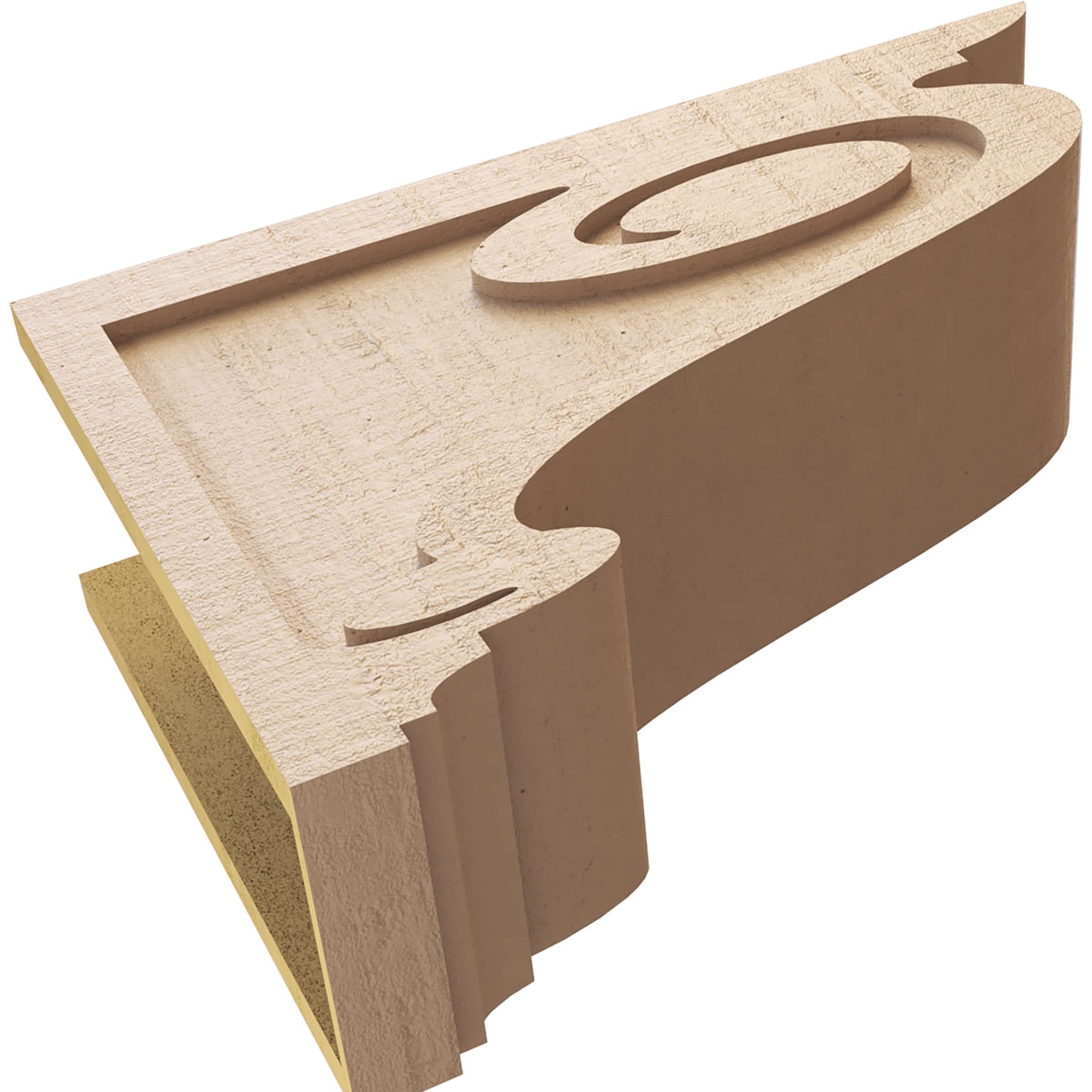 Ekena Millwork CORU08X24X16SCRRCPR corbels - View #6