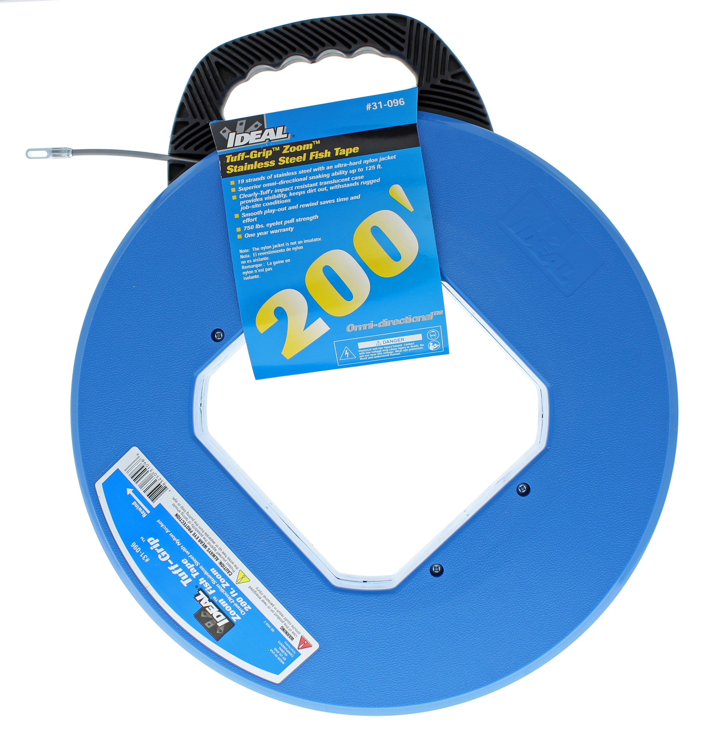 IDEAL Zoom 200-ft Steel Fish Tape in the Fish Tape & Poles department at