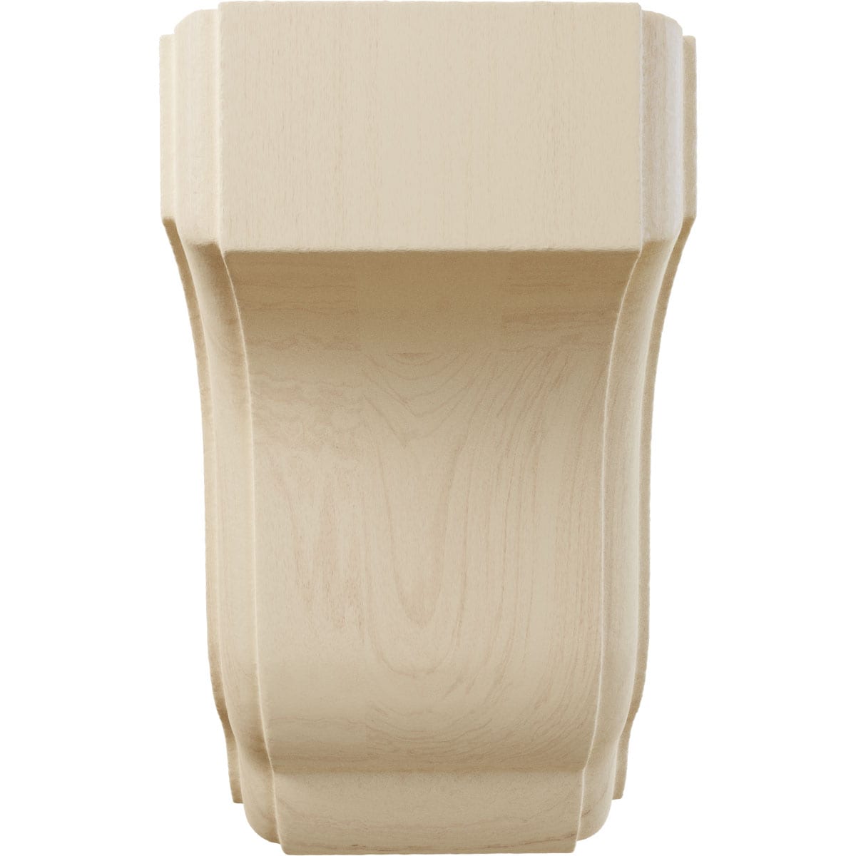 Unfinished Rubberwood Traditional Mission Corbel 4.5"
