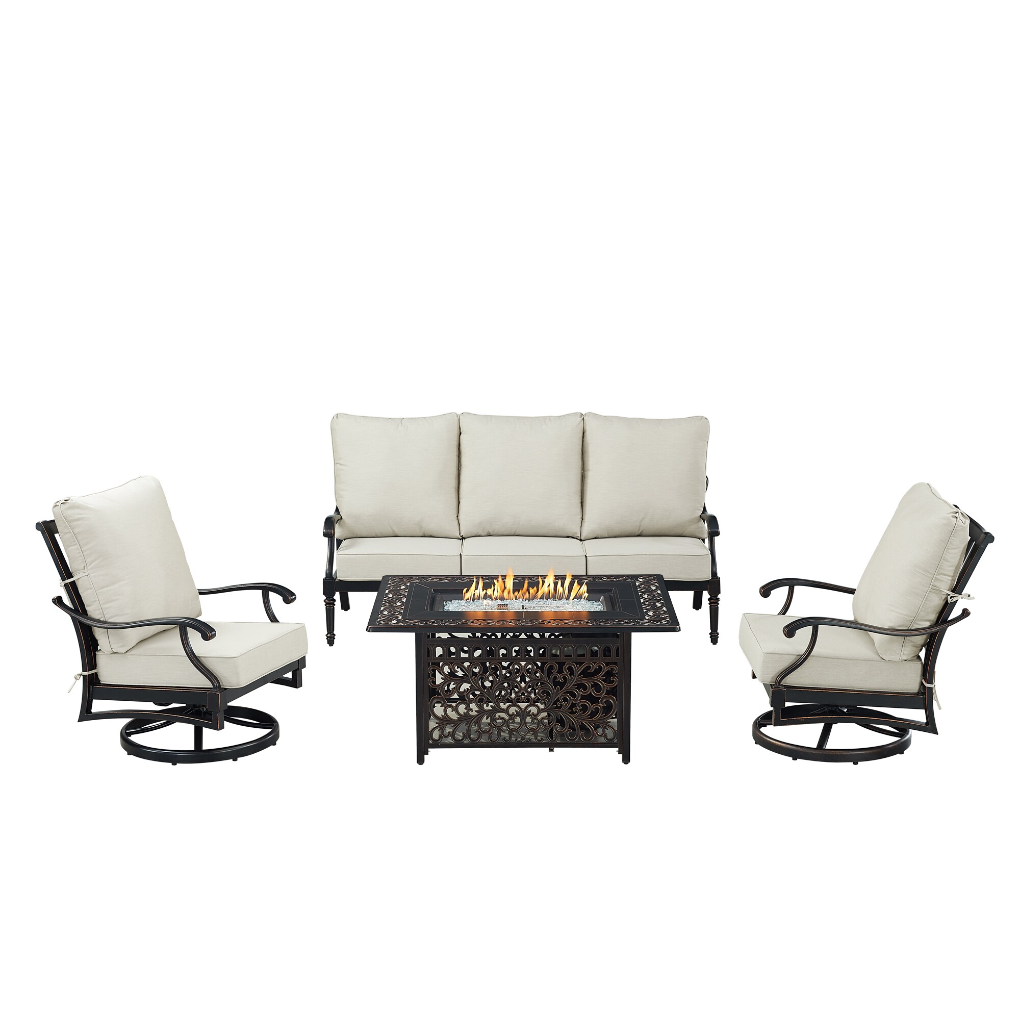 Oakland Living SHACO1SF2CHCABOSLGCU Patio-Conversation-Sets - View #4