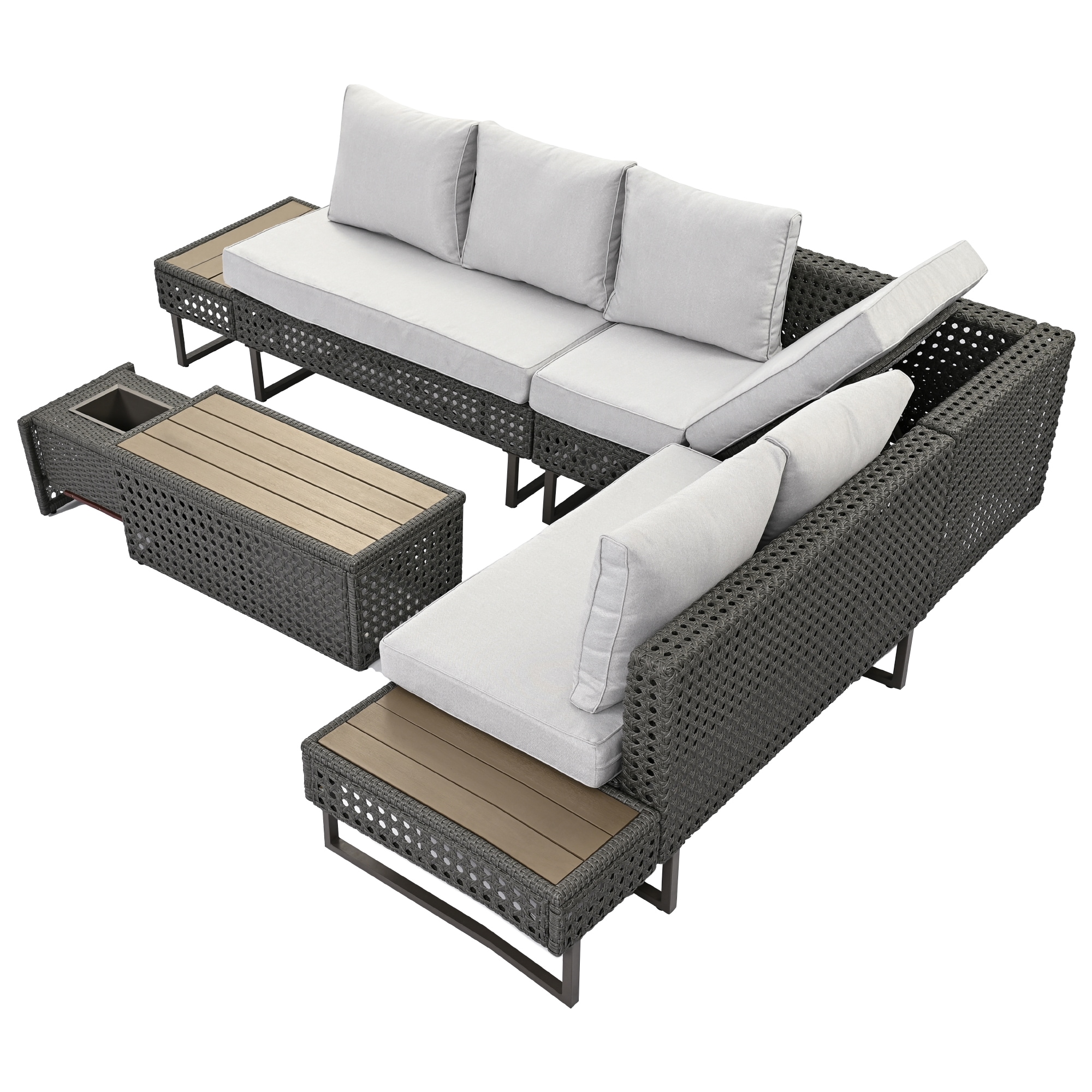 SINOFURN SYB260077GY Patio-Sofas-Daybeds - View #18