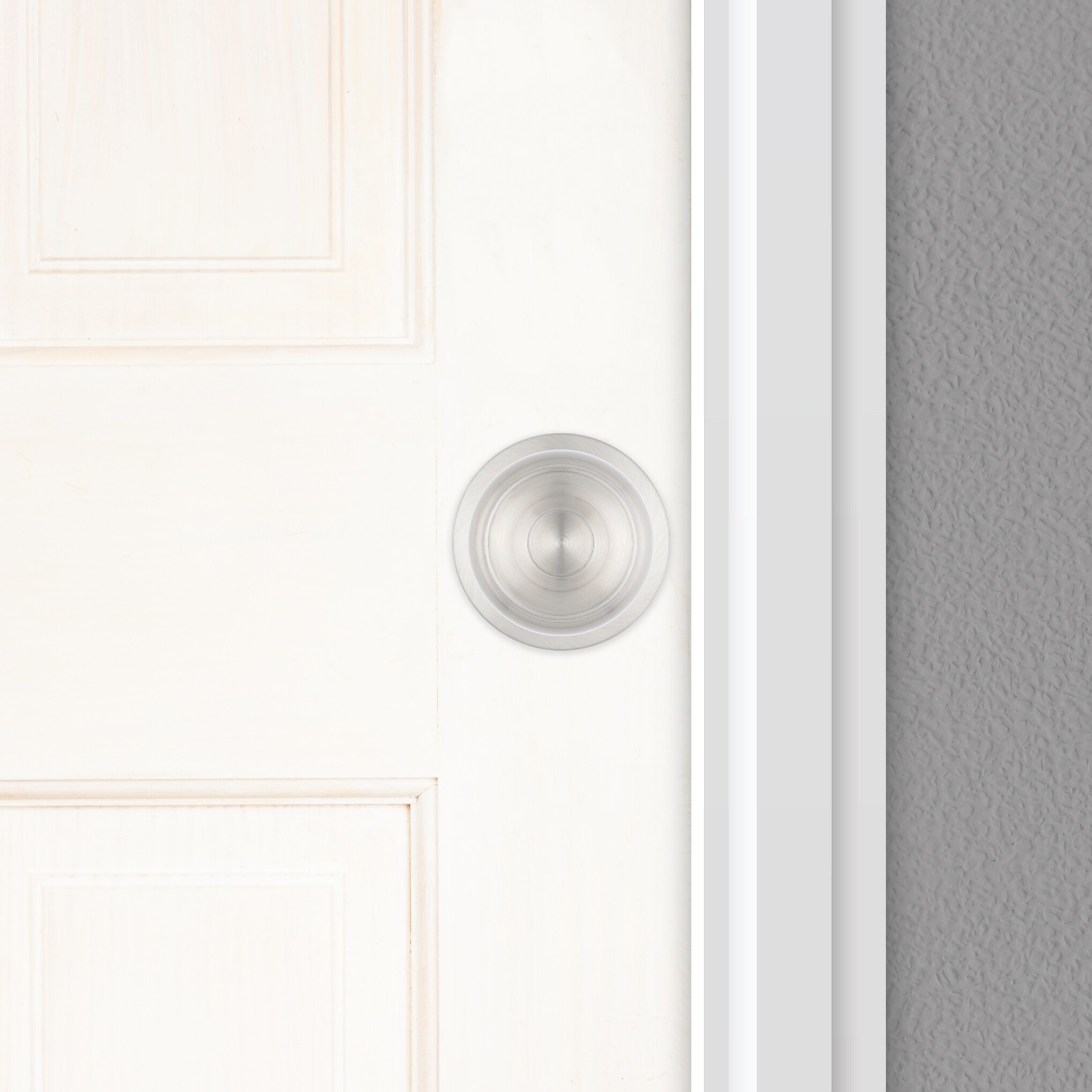 RELIABILT Baron Satin Nickel Interior/Exterior Hall/Closet Passage Door Knob  in the Door Knobs department at