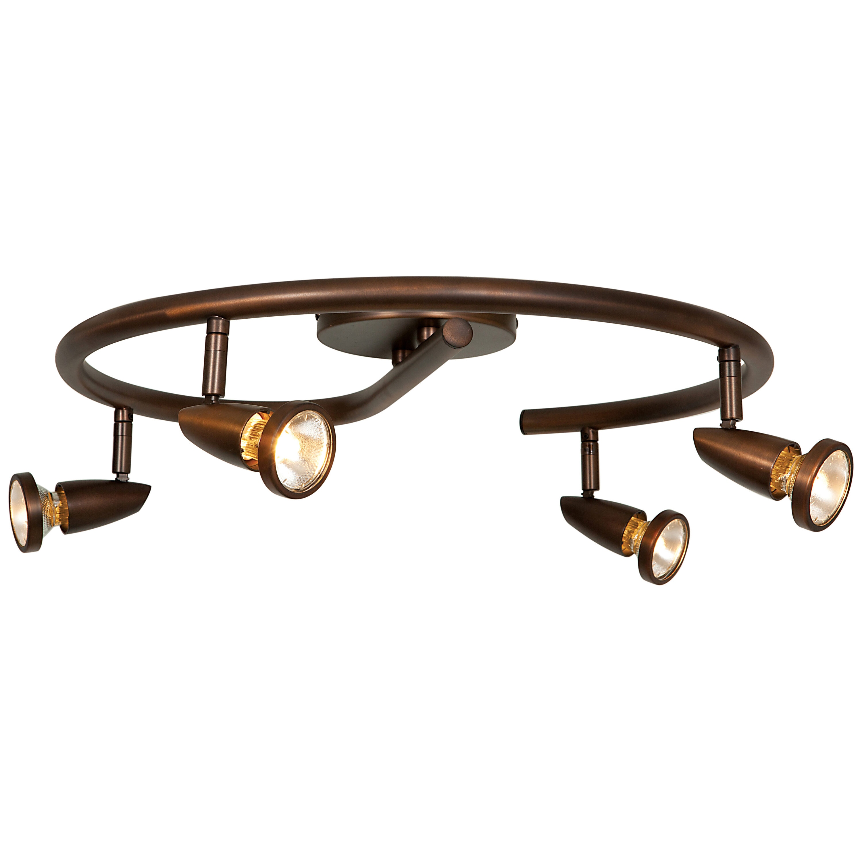 Access Lighting 52222LEDDLP-BRZ Mirage 4 -Light 18-in Gloss Bronze Integrated LED Flush Mount Light