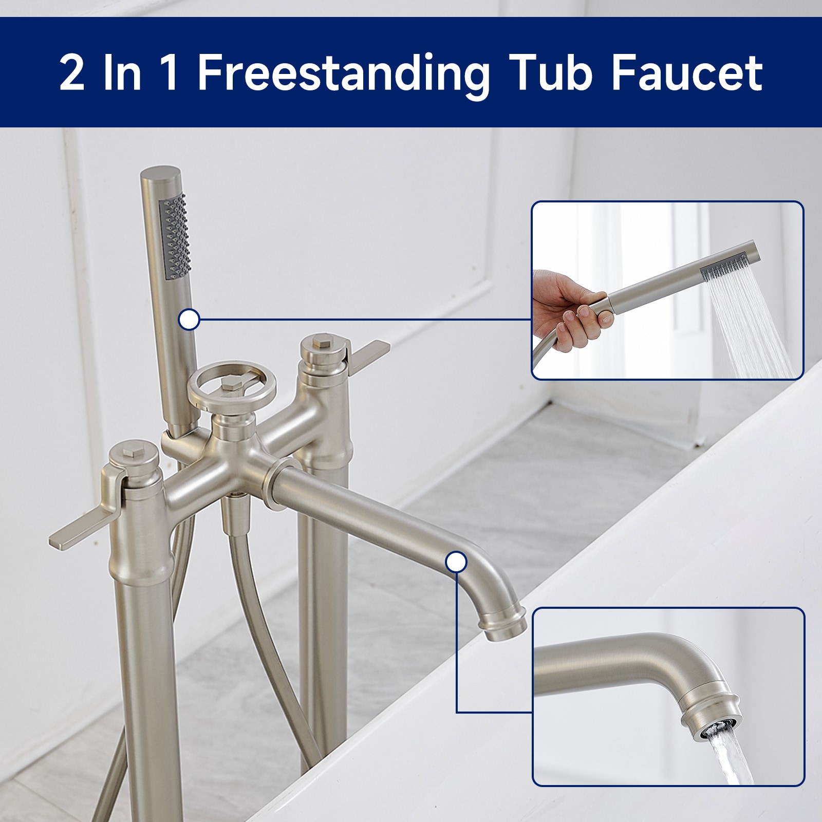 BWE C-7016-N Roman-Tub-Faucets - View #3