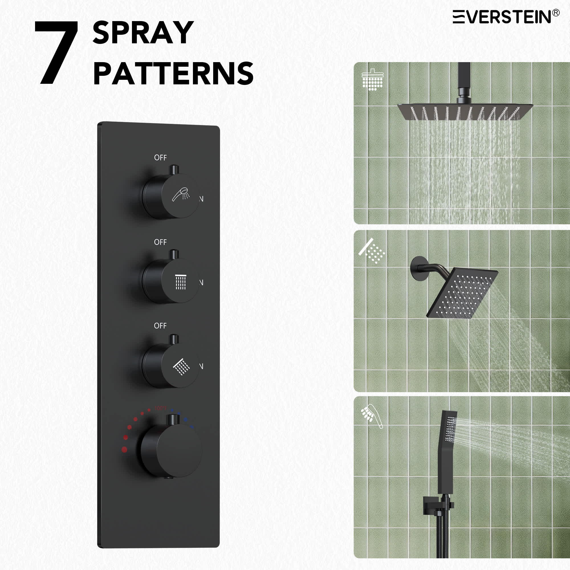 EVERSTEIN SFS-1061-BK16 Tub-Shower-Faucets - View #4