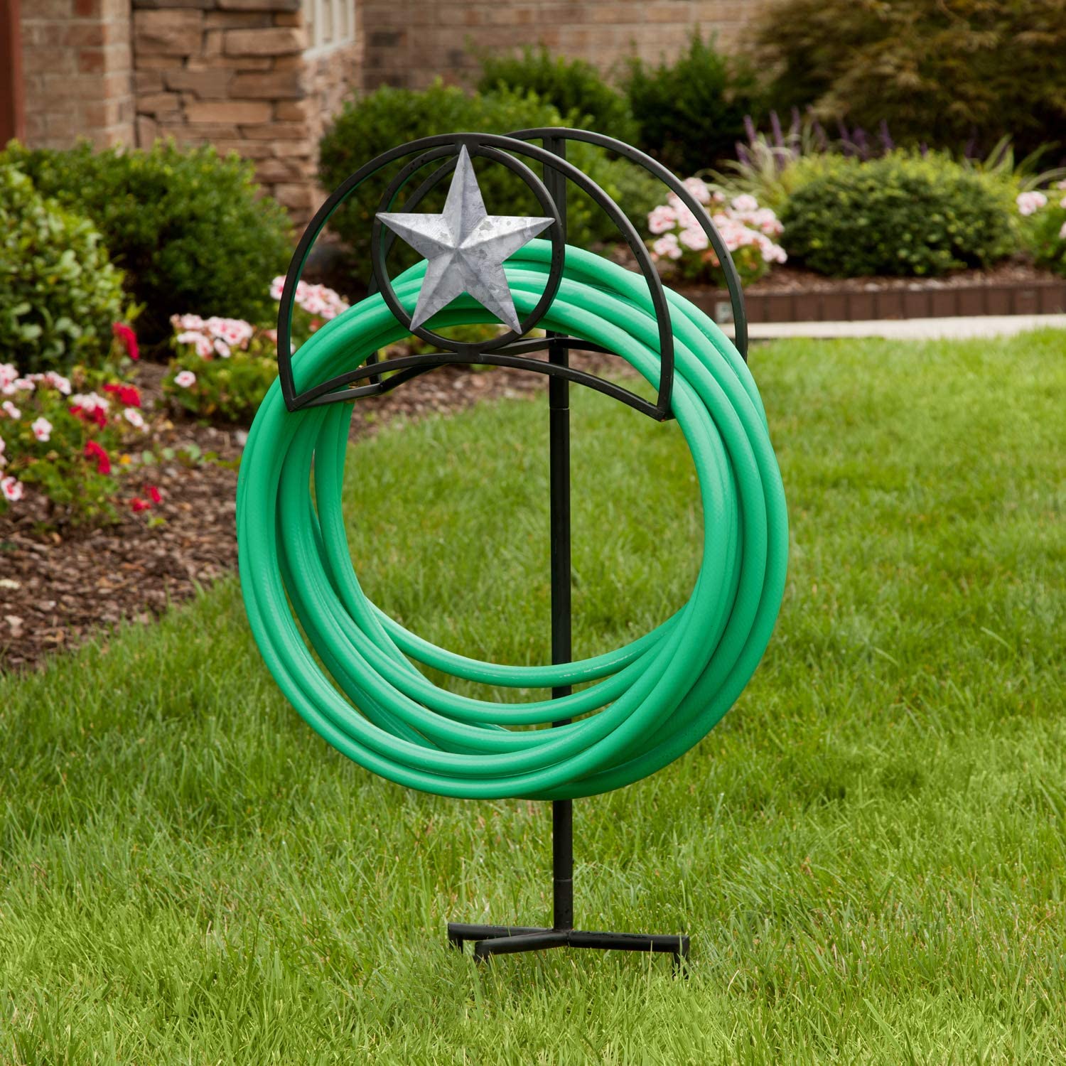 Liberty Garden Americana hose stand Steel 125-ft Stand Hose Reel