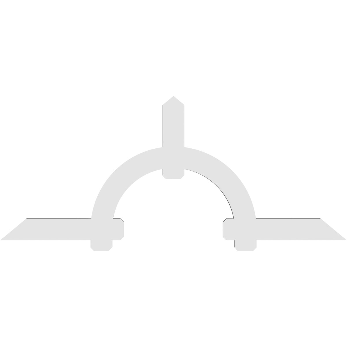 Ekena Millwork GBP096X40X0206ERI00 Exterior-Brackets-Braces - View #4