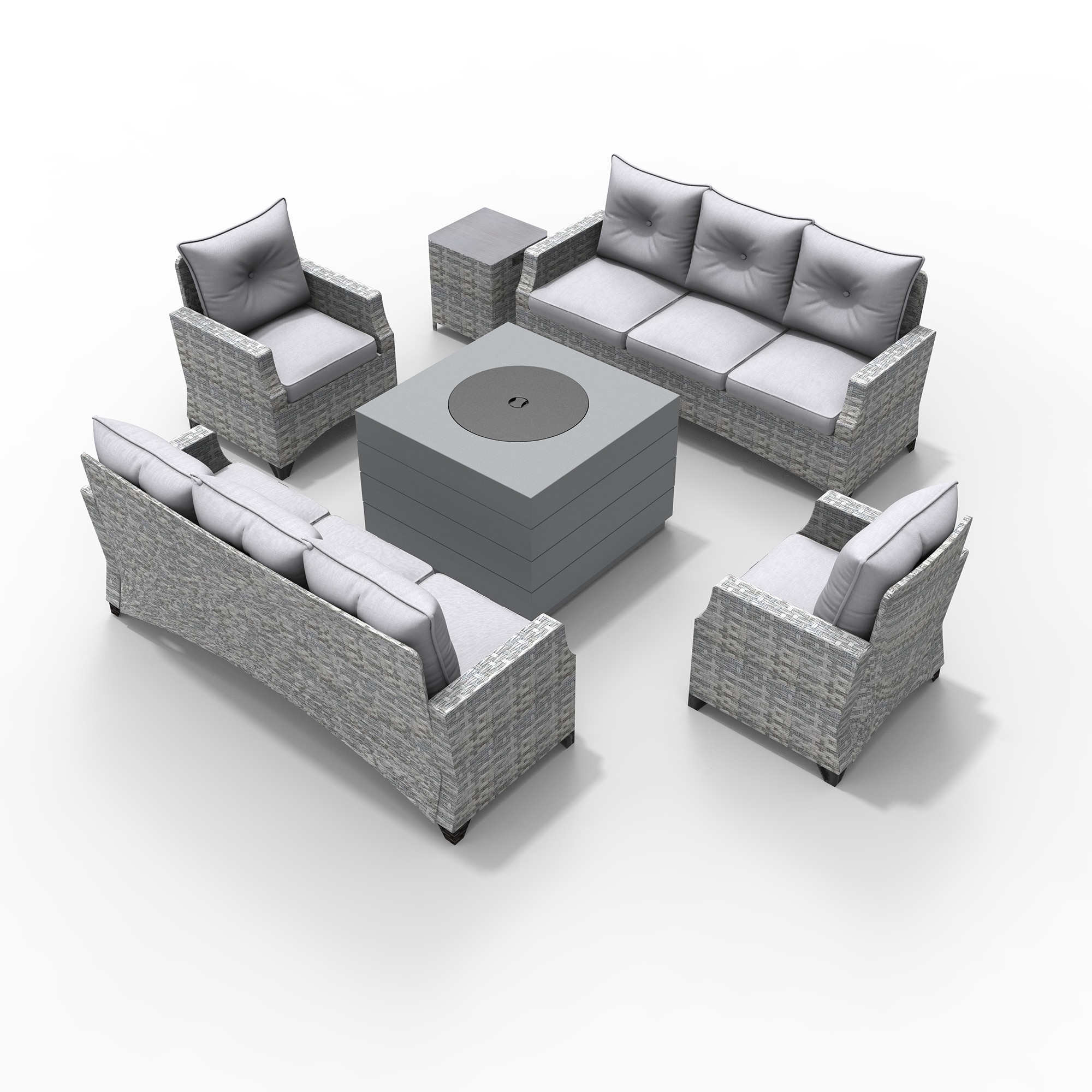 Moda Furnishings 2140-1802-3S Patio-Conversation-Sets - View #3