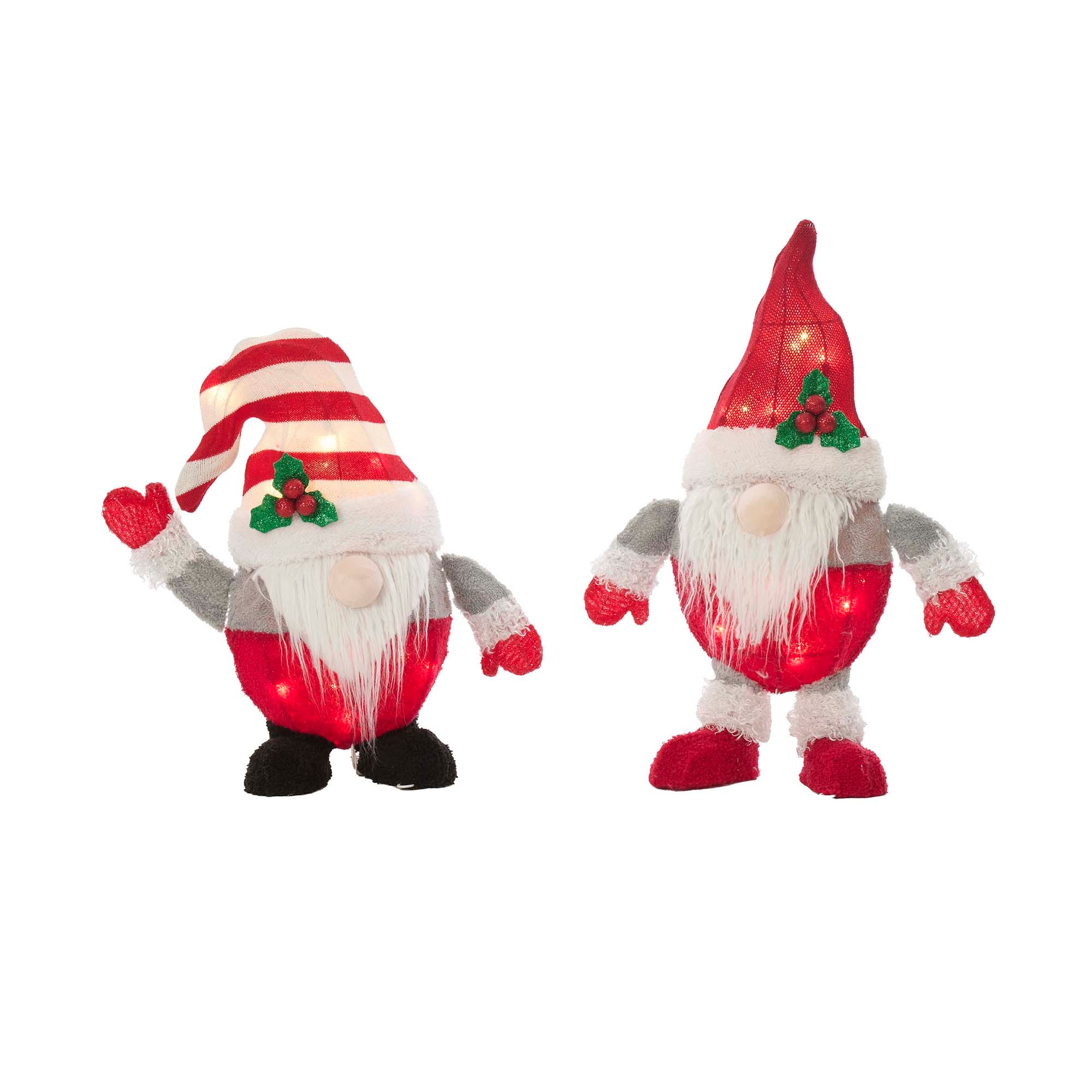 EverStar ES-69288 22-Inches Freestanding Gnome Free standing decoration with Clear Incandescent Lights