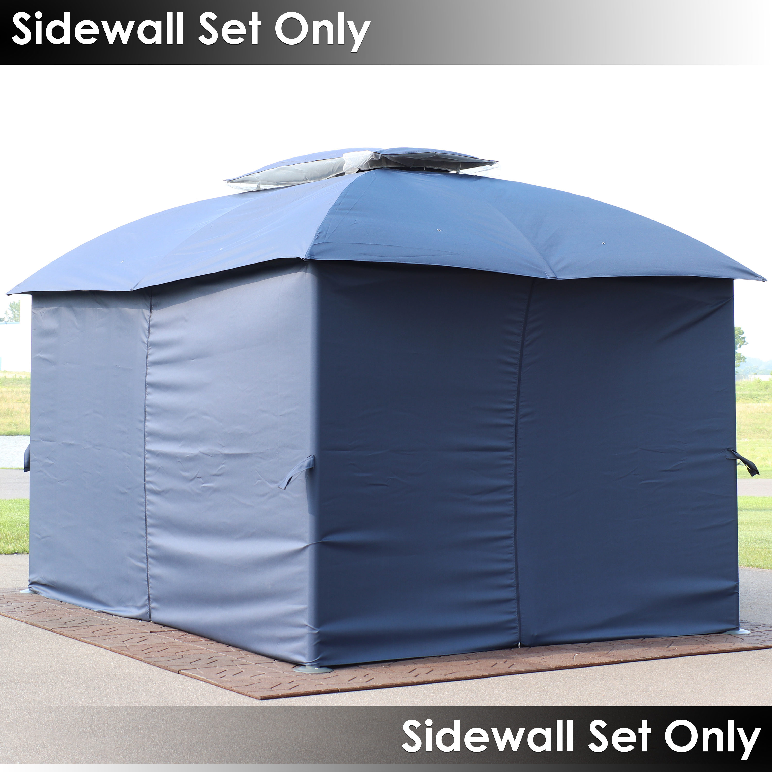 Gazebo screen kit Blue Gazebos & Accessories at Lowes.com